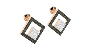 Rose Gold Plated Sterling Silver Earrings