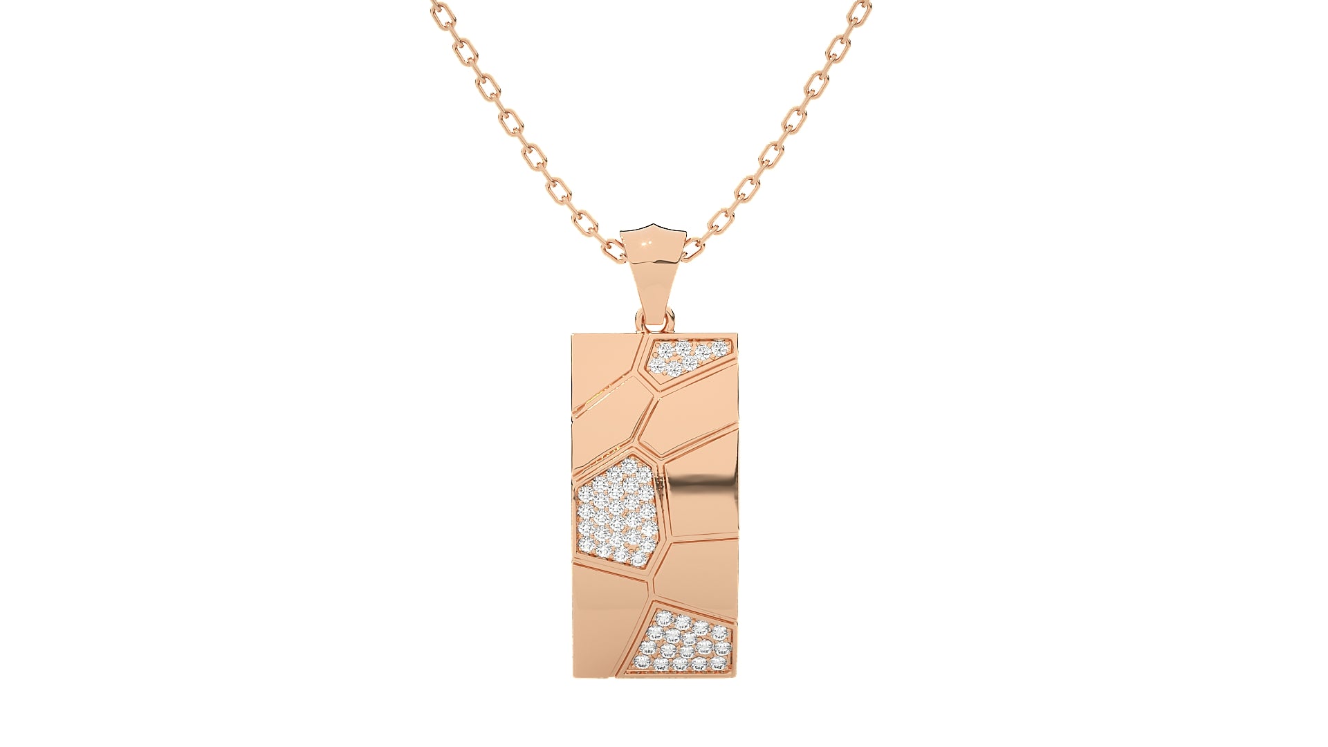 Rose Gold Plated Sterling Silver Pendant