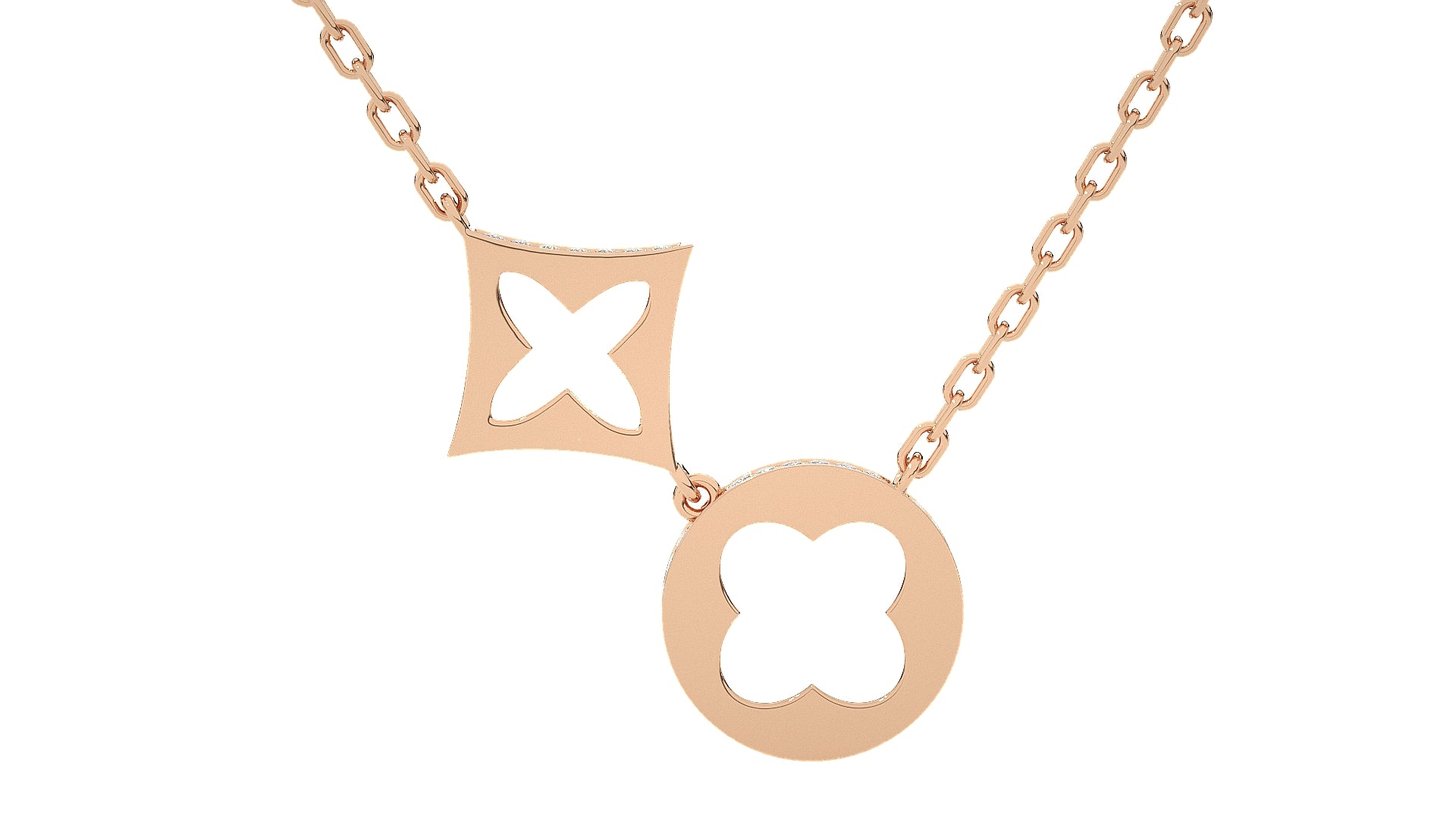 Rose Gold Plated Sterling Silver Pendant
