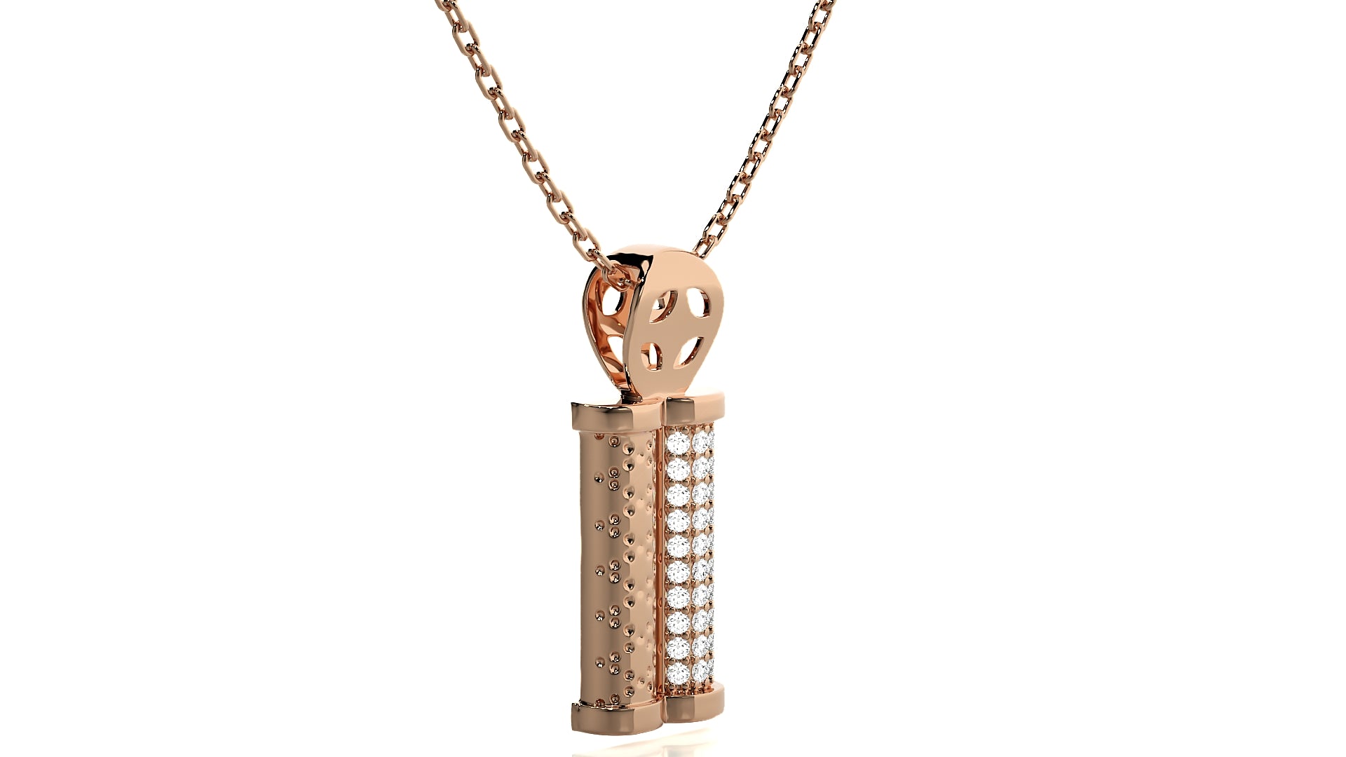 Rose Gold Plated Sterling Silver Pendant