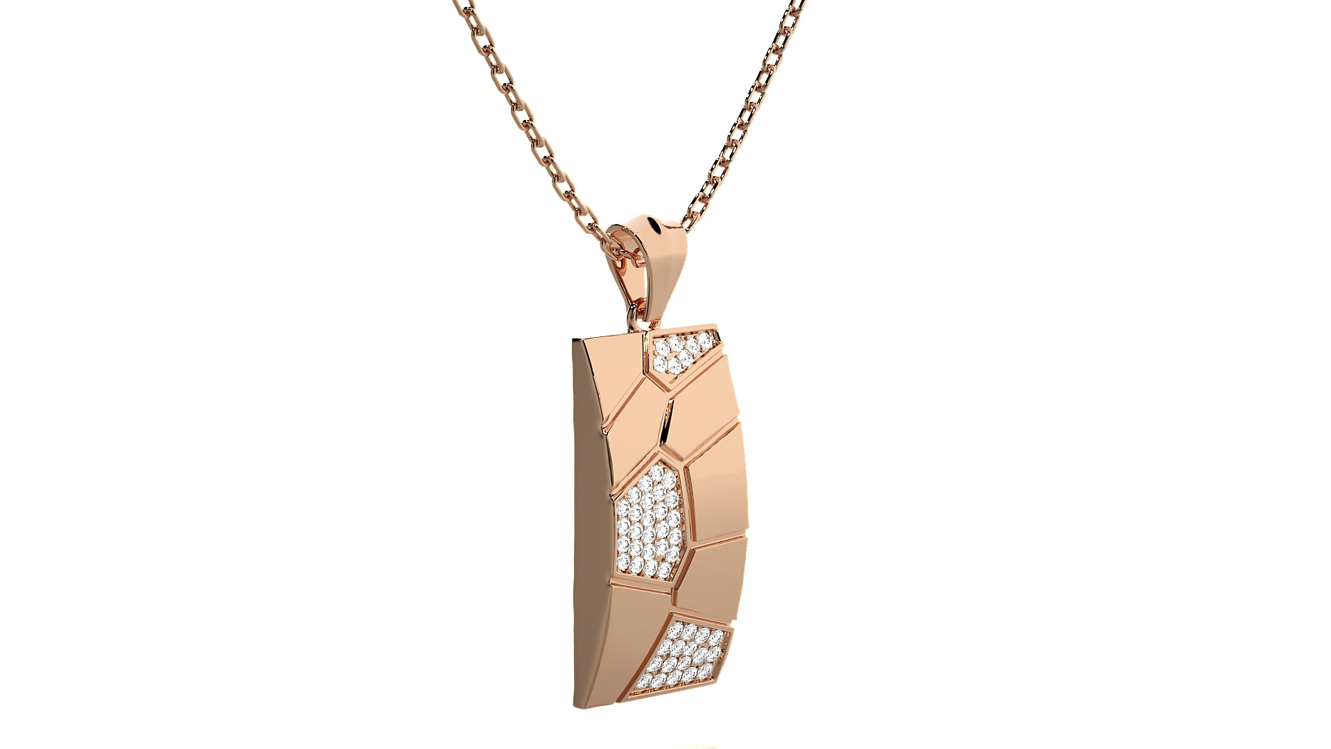 Rose Gold Plated Sterling Silver Pendant