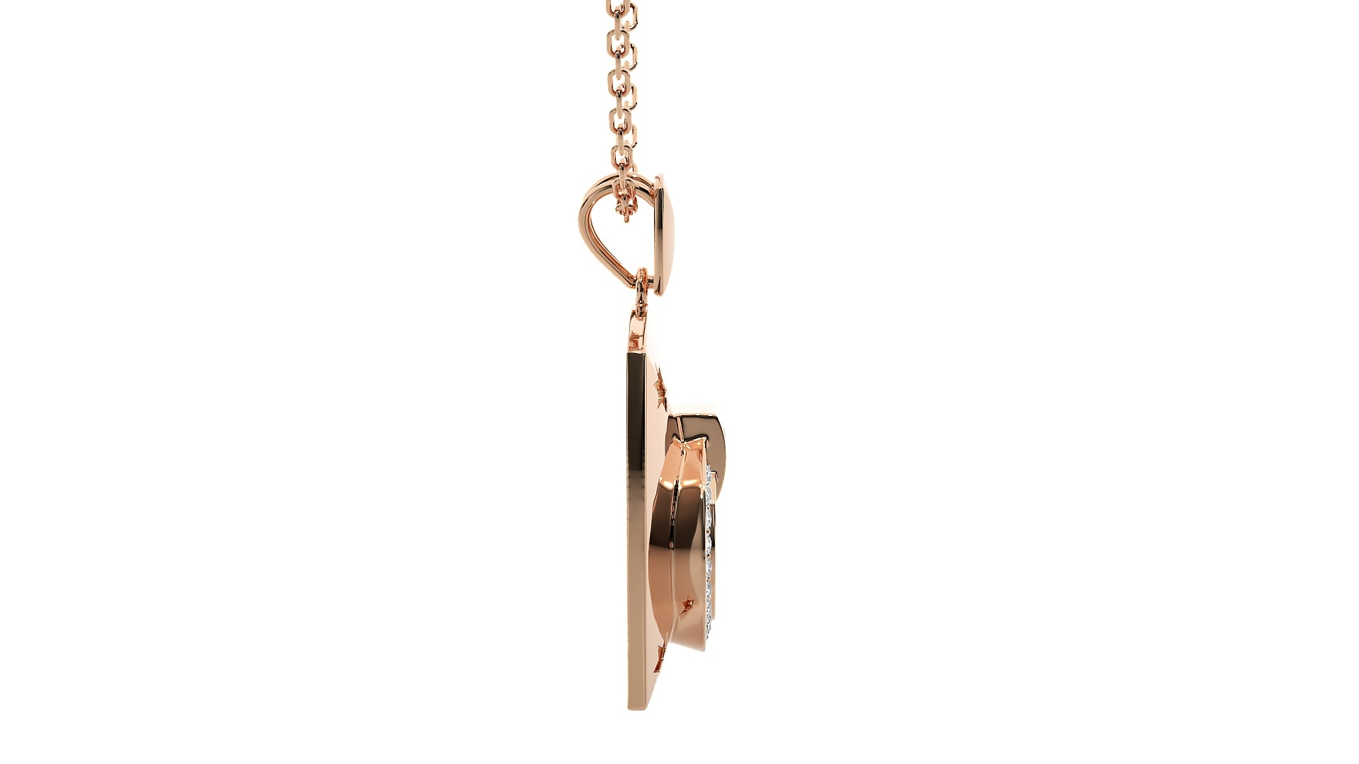 Rose Gold Plated Sterling Silver Pendant
