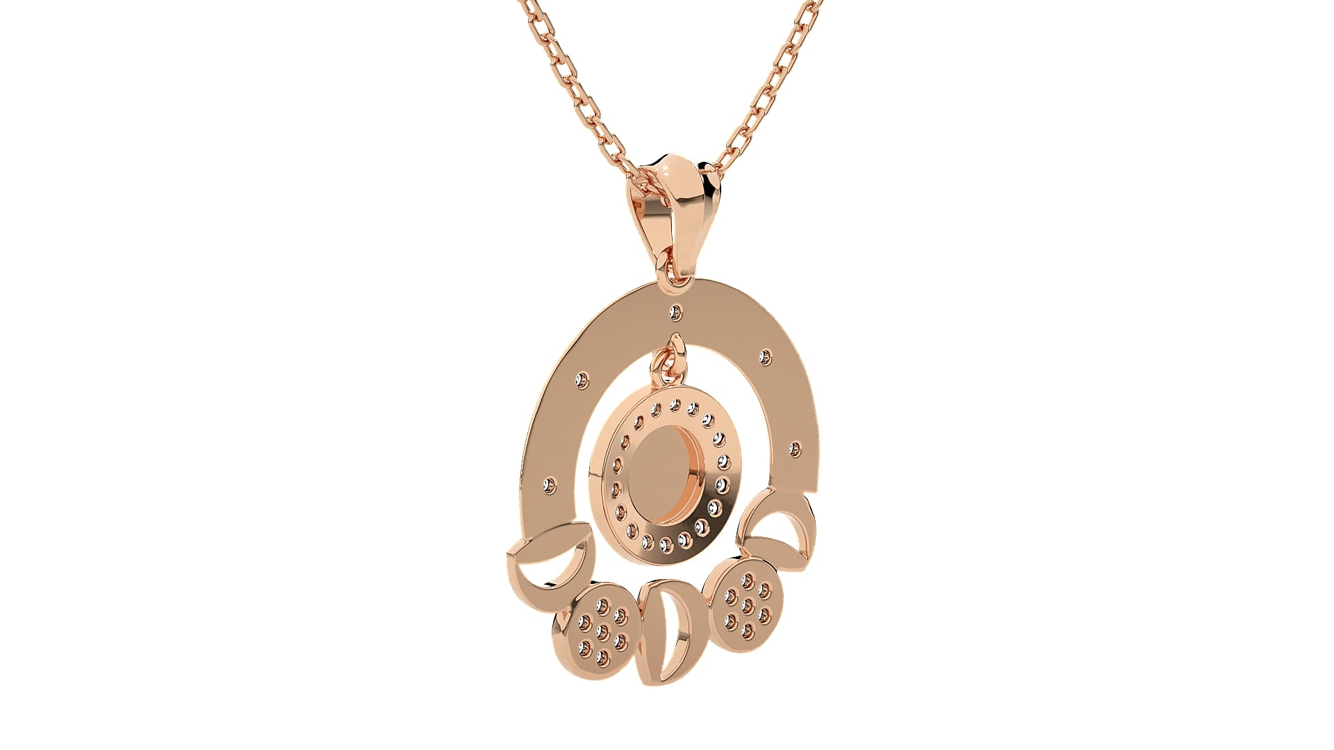Rose Gold Plated Sterling Silver Pendant