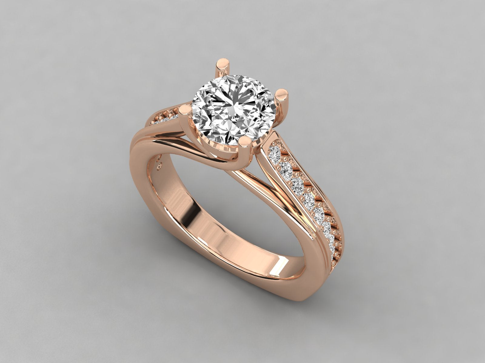 Rose Gold Plated Sterling Silver Ring