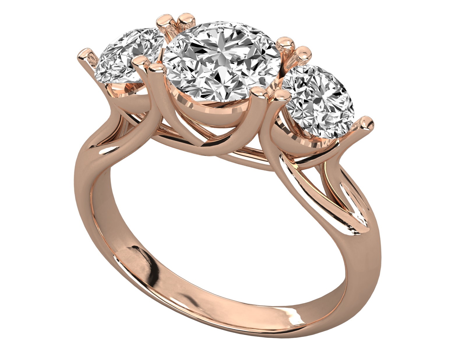Rose Gold Plated Sterling Silver Ring