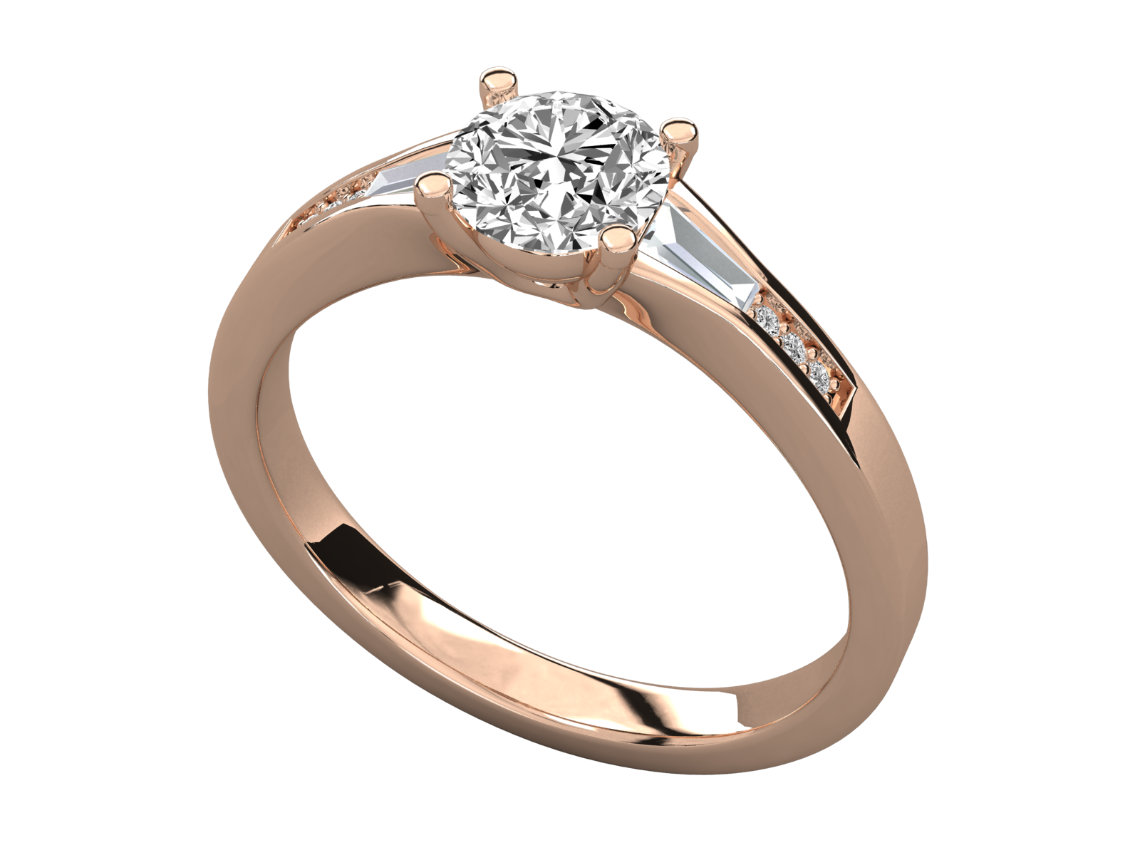 Rose Gold Plated Sterling Silver Ring