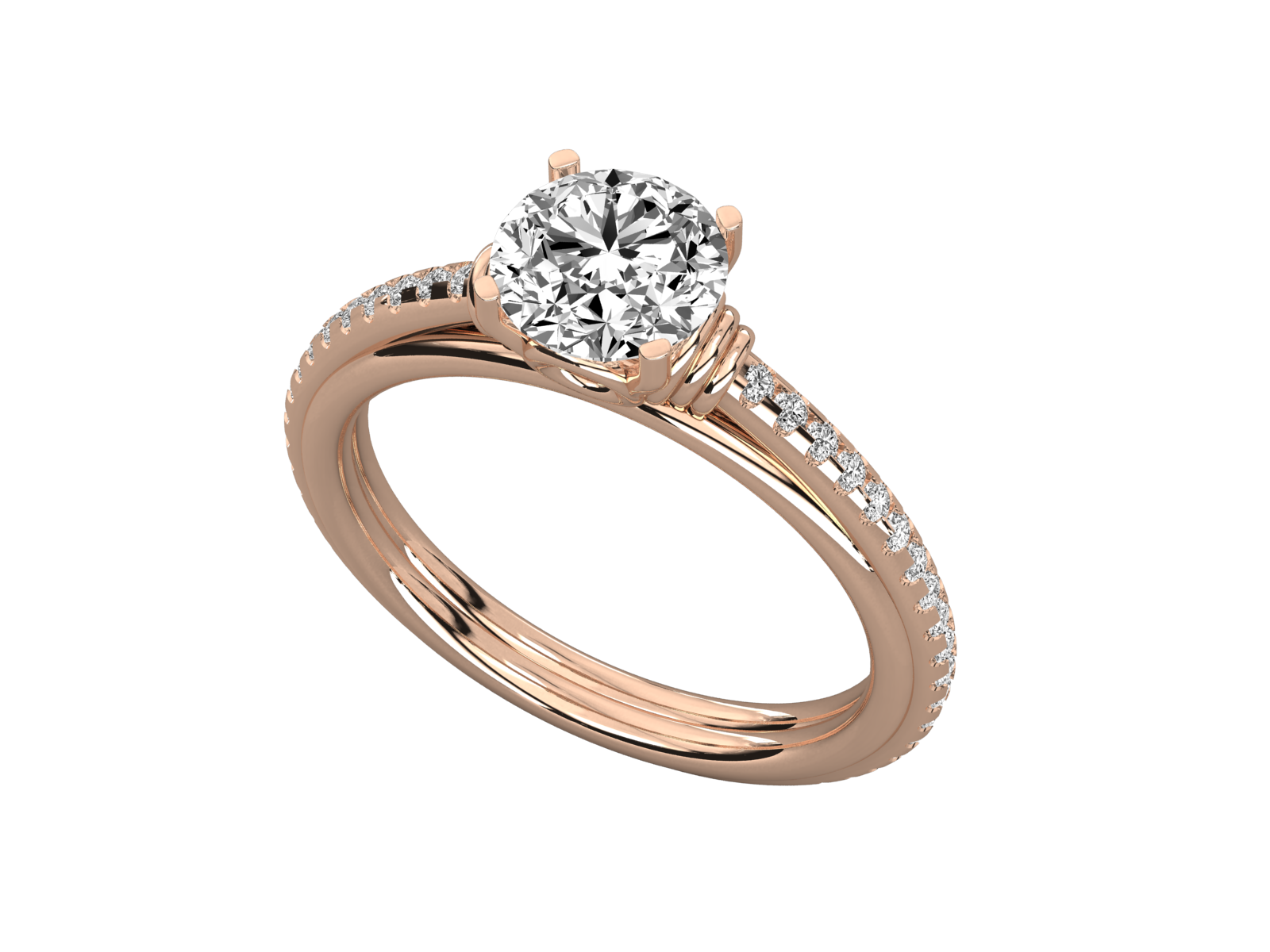 Rose Gold Plated Sterling Silver Ring