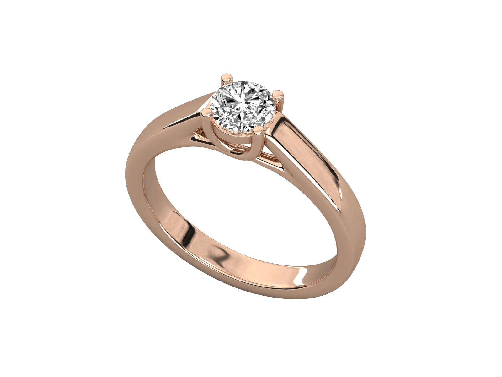 Rose Gold Plated Sterling Silver Ring