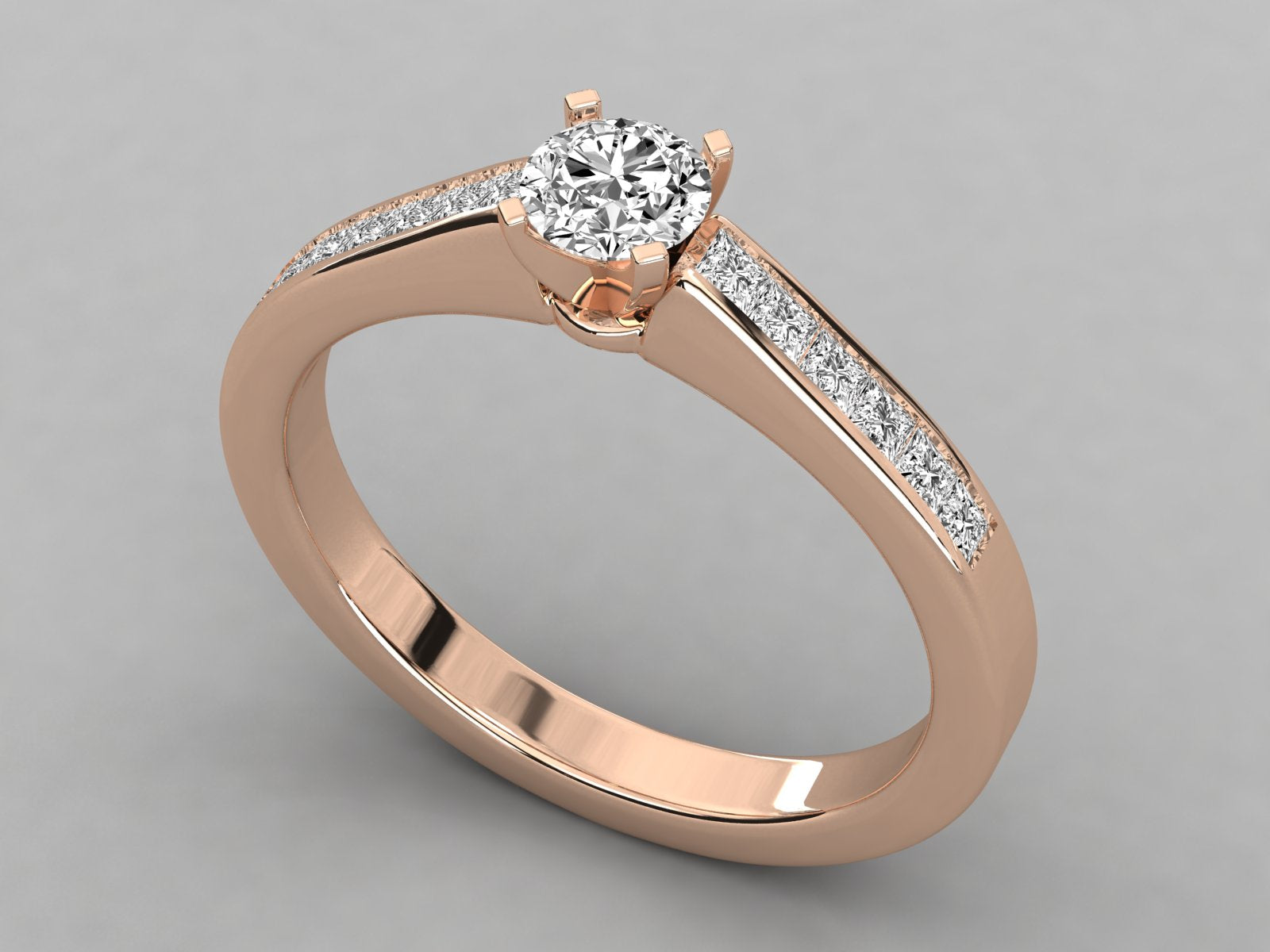 Rose Gold Plated Sterling Silver Ring