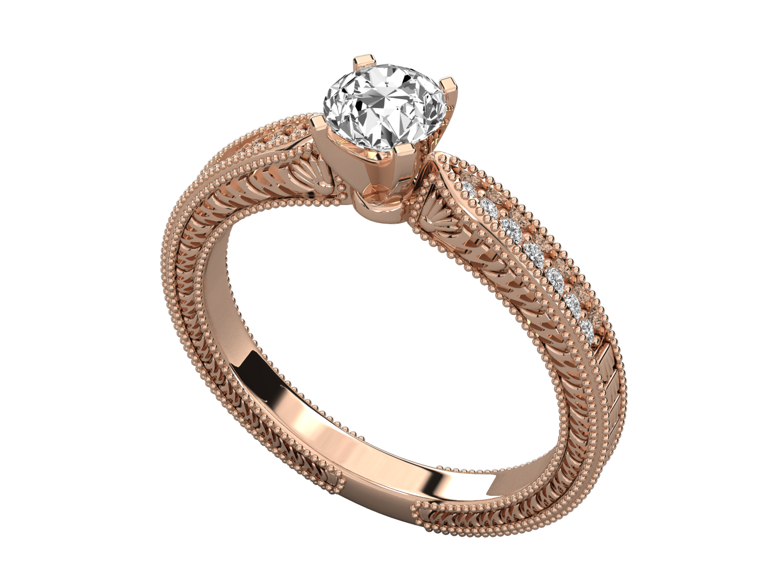 Rose Gold Plated Sterling Silver Ring