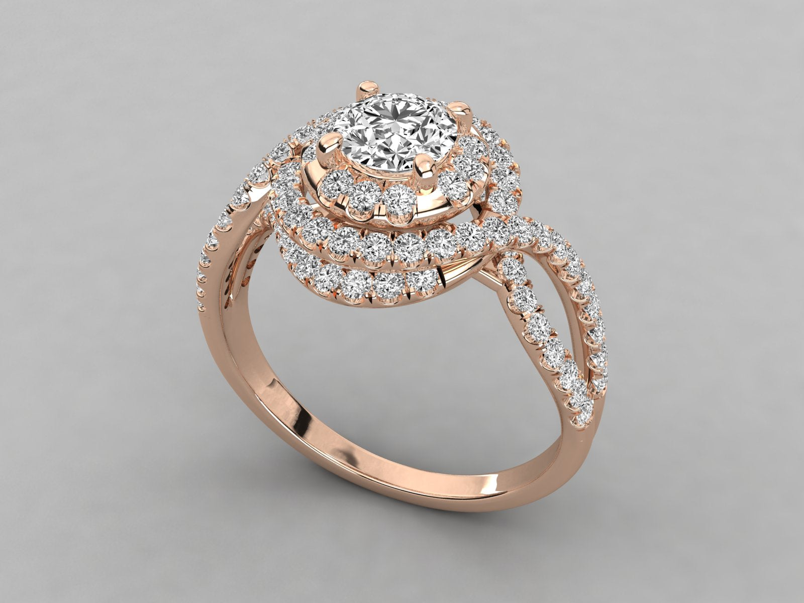 Rose Gold Plated Sterling Silver Ring