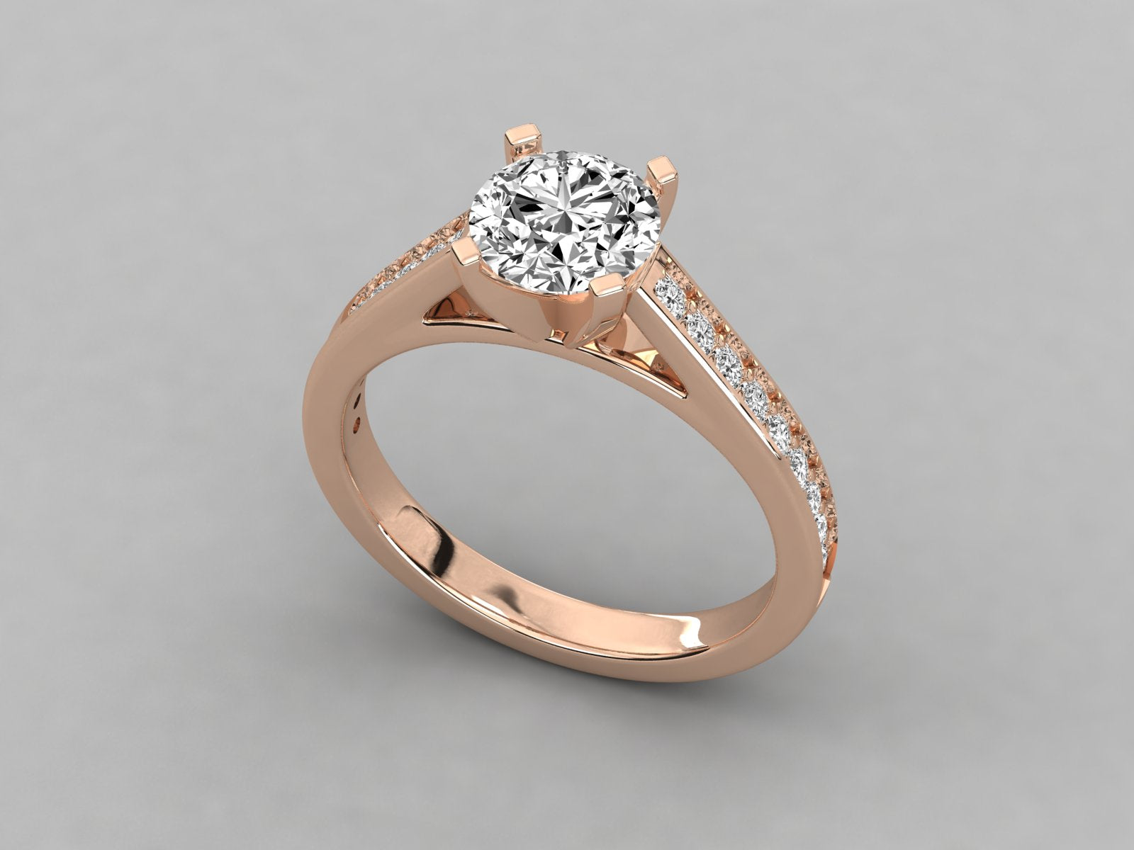 Rose Gold Plated Sterling Silver Ring