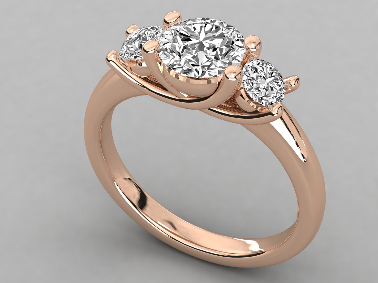 Rose Gold Plated Sterling Silver Ring