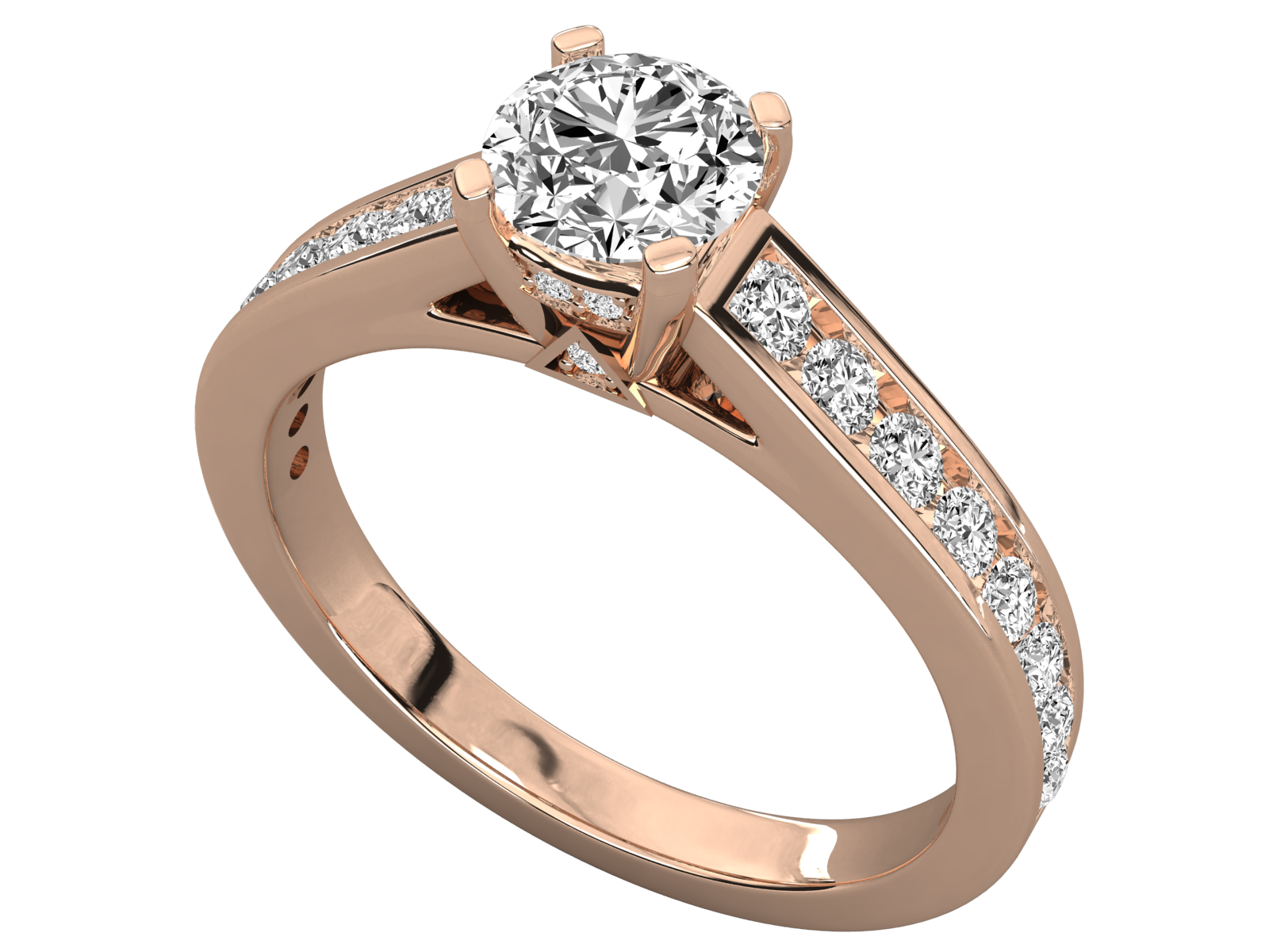 Rose Gold Plated Sterling Silver Ring