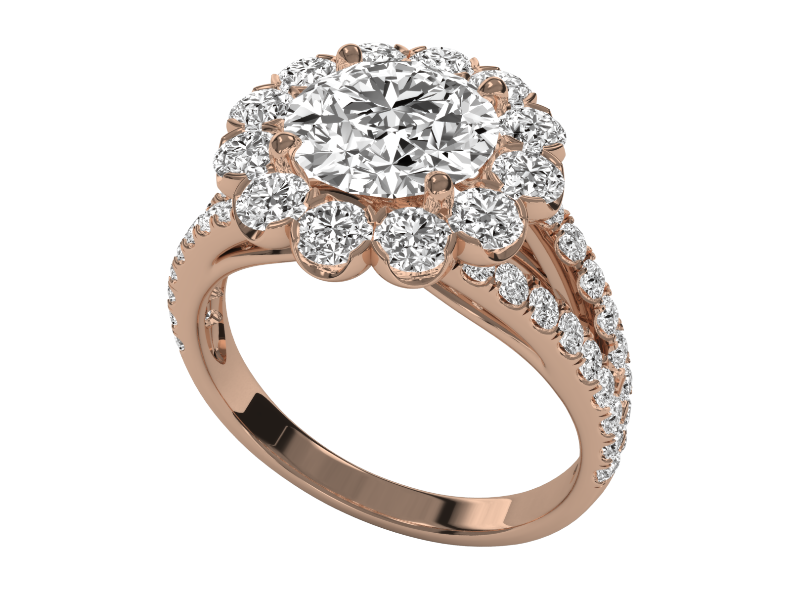Rose Gold Plated Sterling Silver Ring