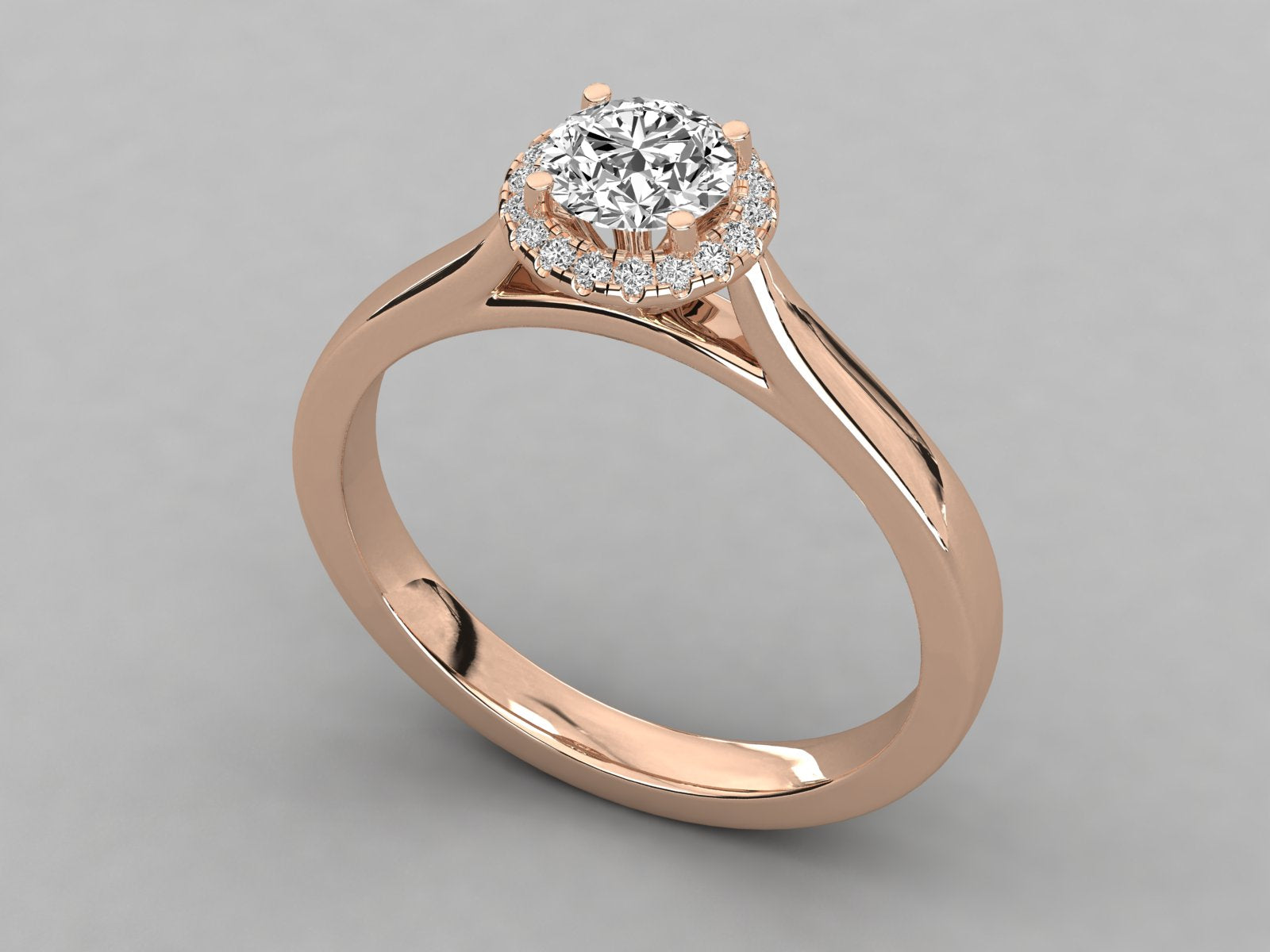 Rose Gold Plated Sterling Silver Ring
