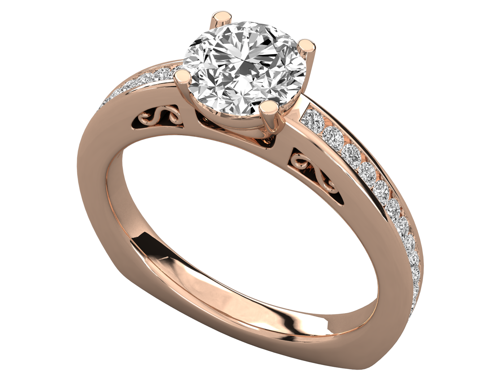 Rose Gold Plated Sterling Silver Ring