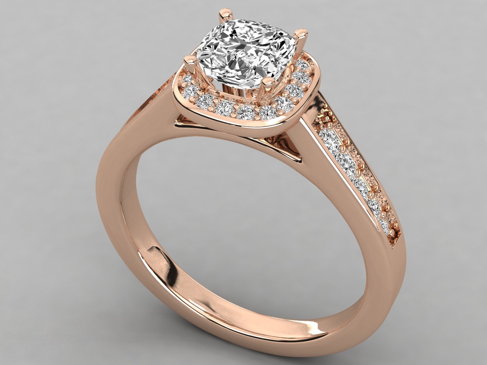 Rose Gold Plated Sterling Silver Ring