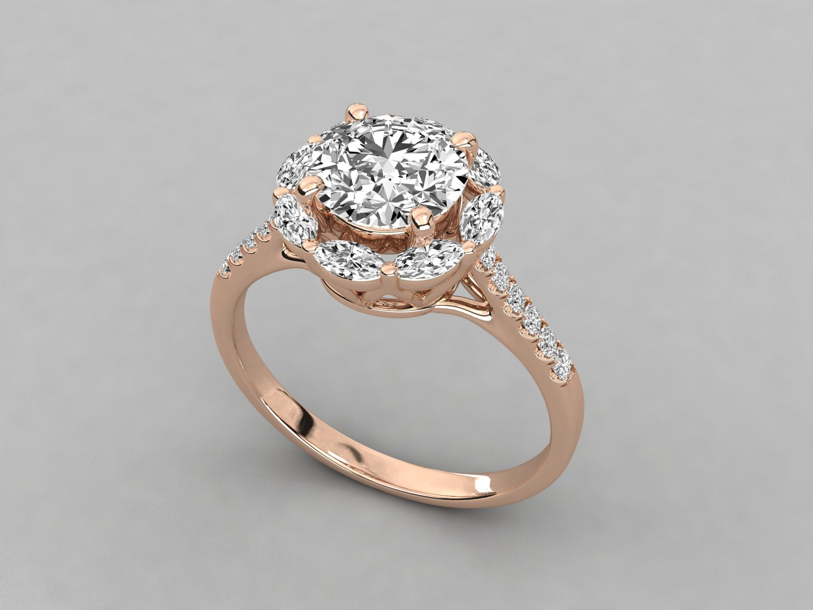 Rose Gold Plated Sterling Silver Ring