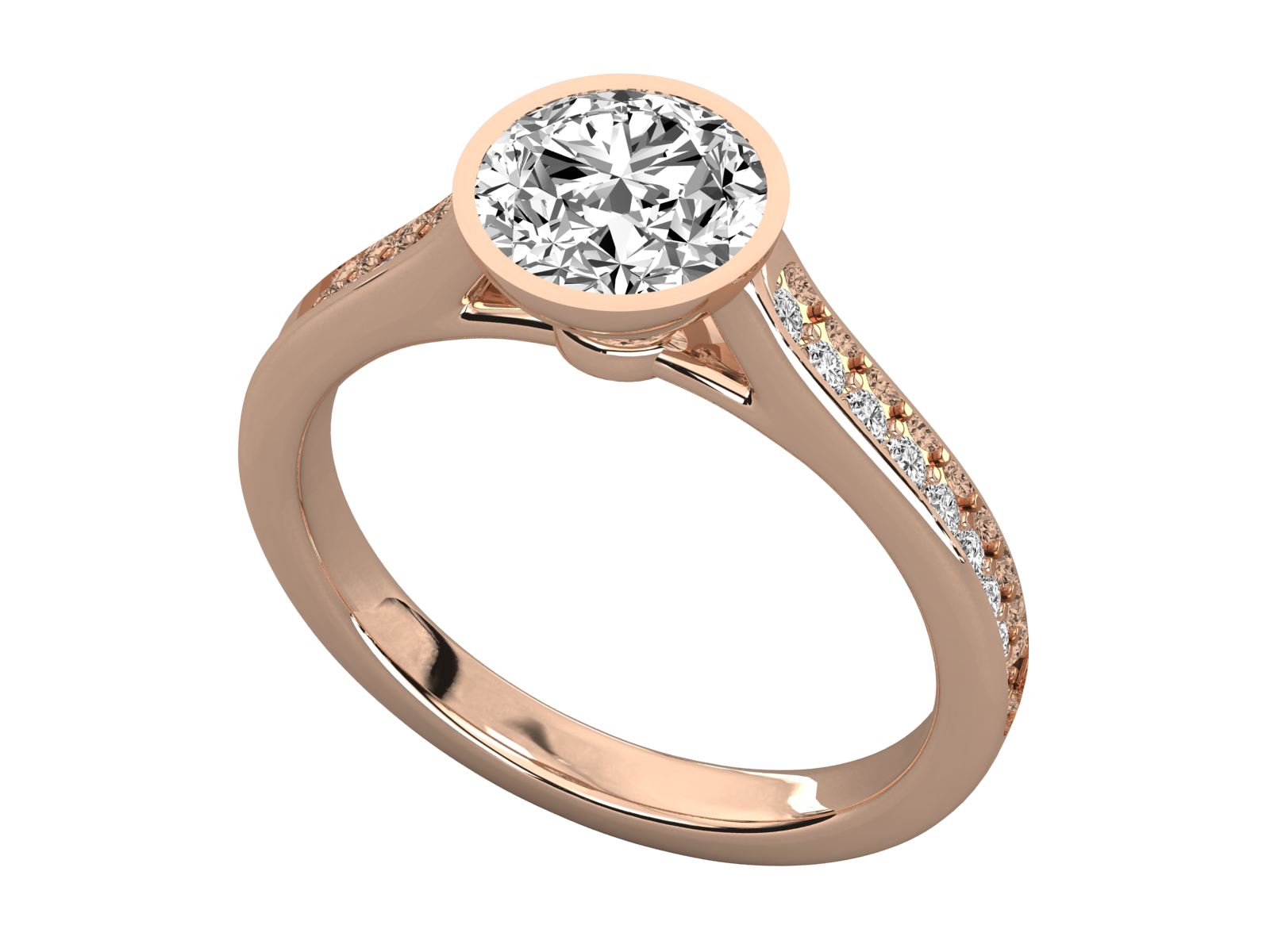 Rose Gold Plated Sterling Silver Ring