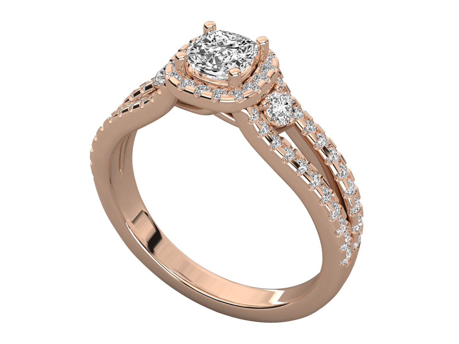 Rose Gold Plated Sterling Silver Ring