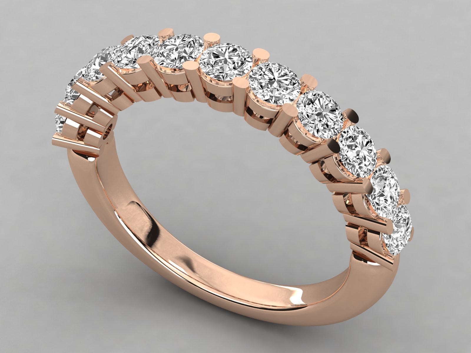 Rose Gold Plated Sterling Silver Ring