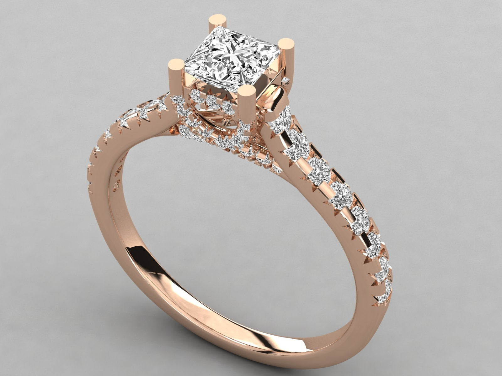 Rose Gold Plated Sterling Silver Ring