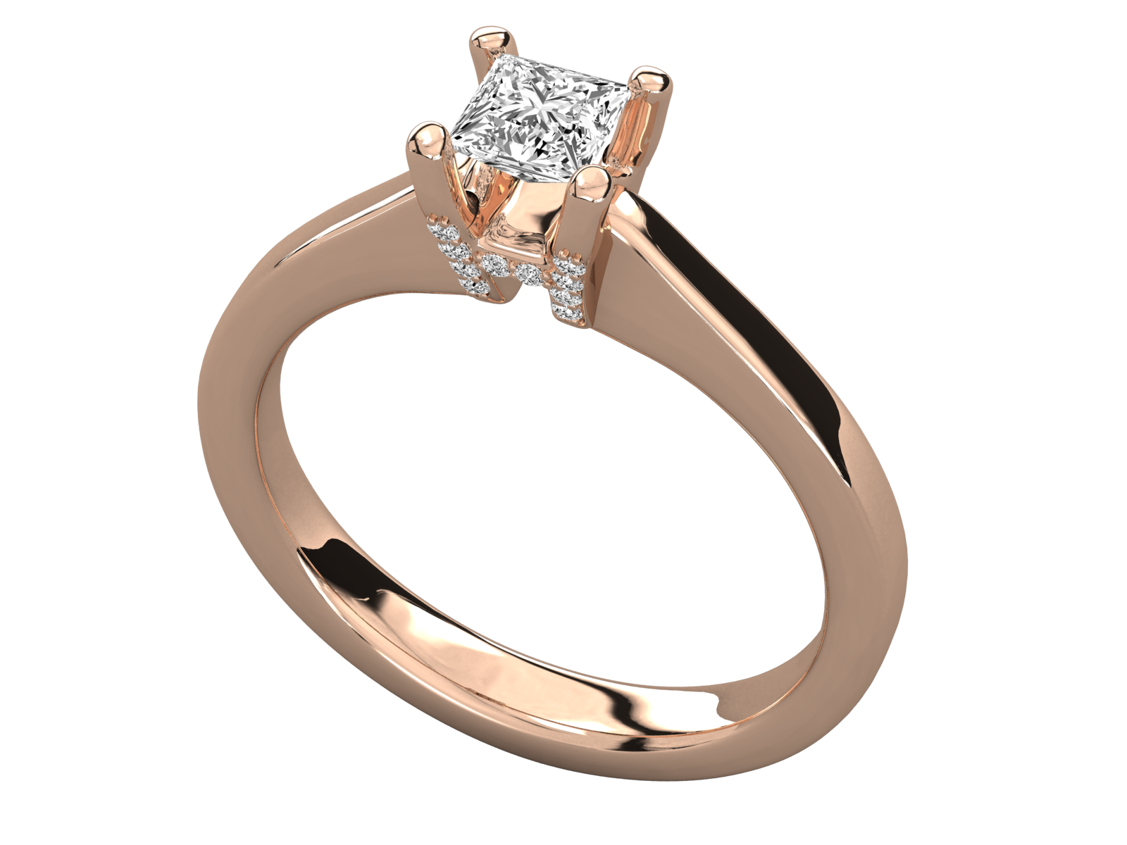 Rose Gold Plated Sterling Silver Ring