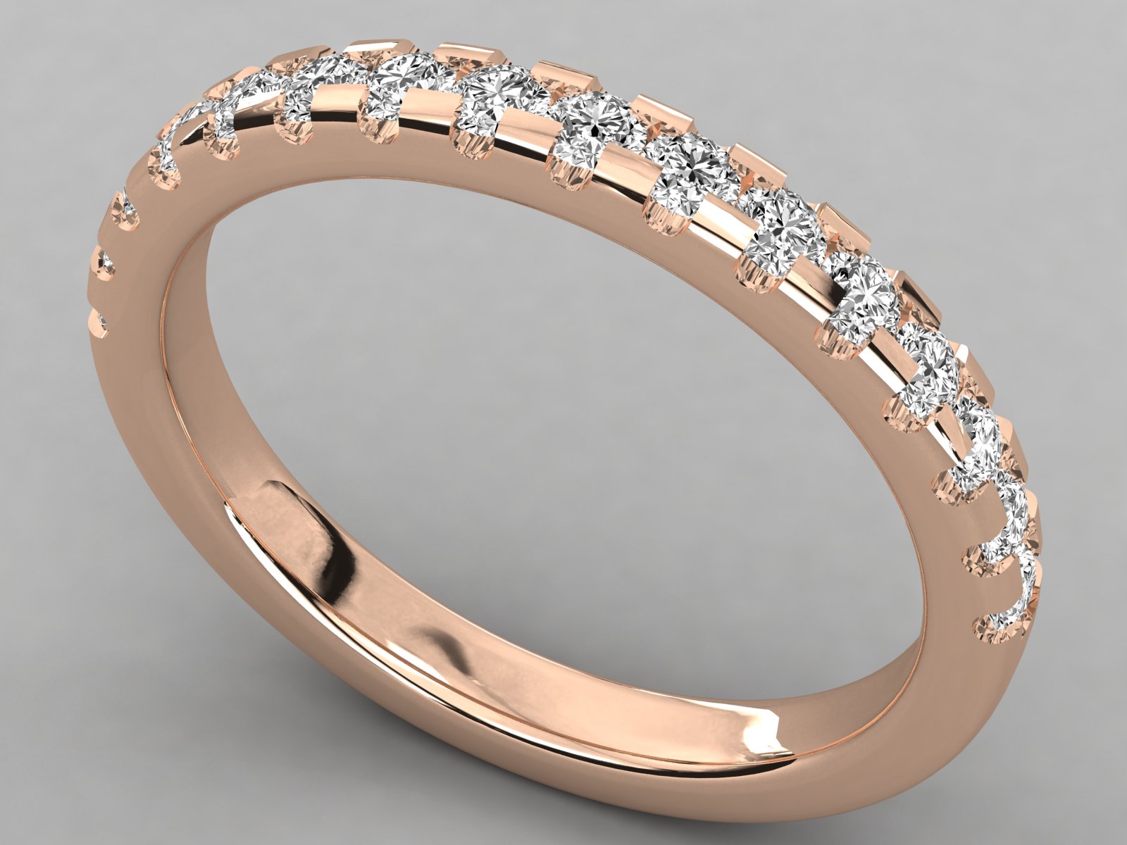 Rose Gold Plated Sterling Silver Ring