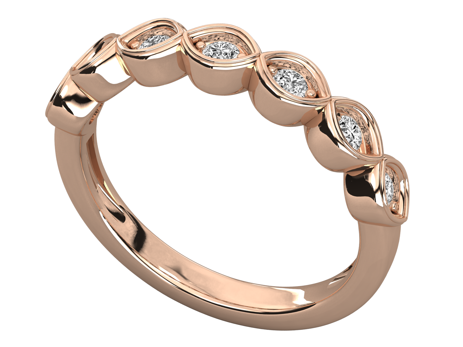 Rose Gold Plated Sterling Silver Ring