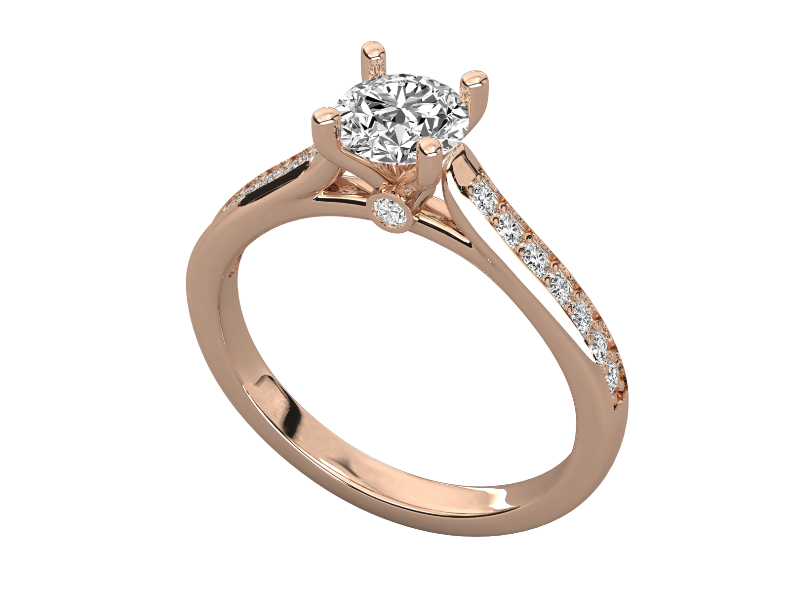 Rose Gold Plated Sterling Silver Ring