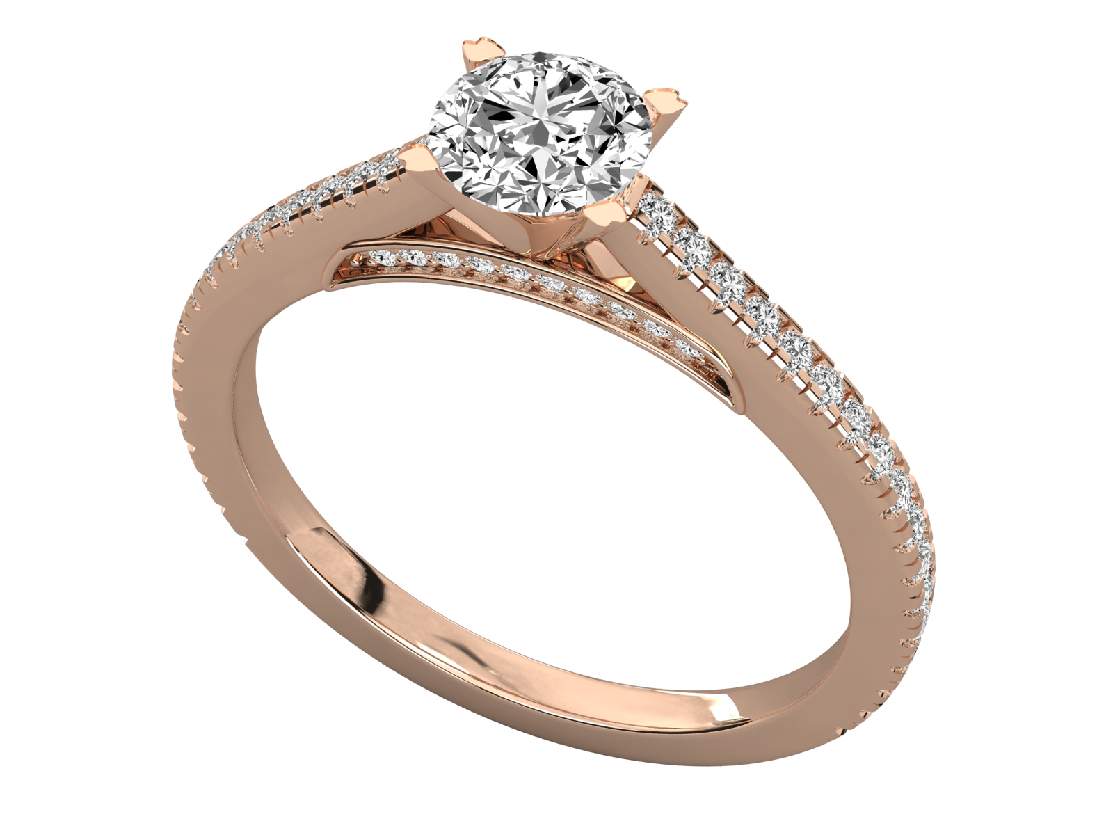 Rose Gold Plated Sterling Silver Ring