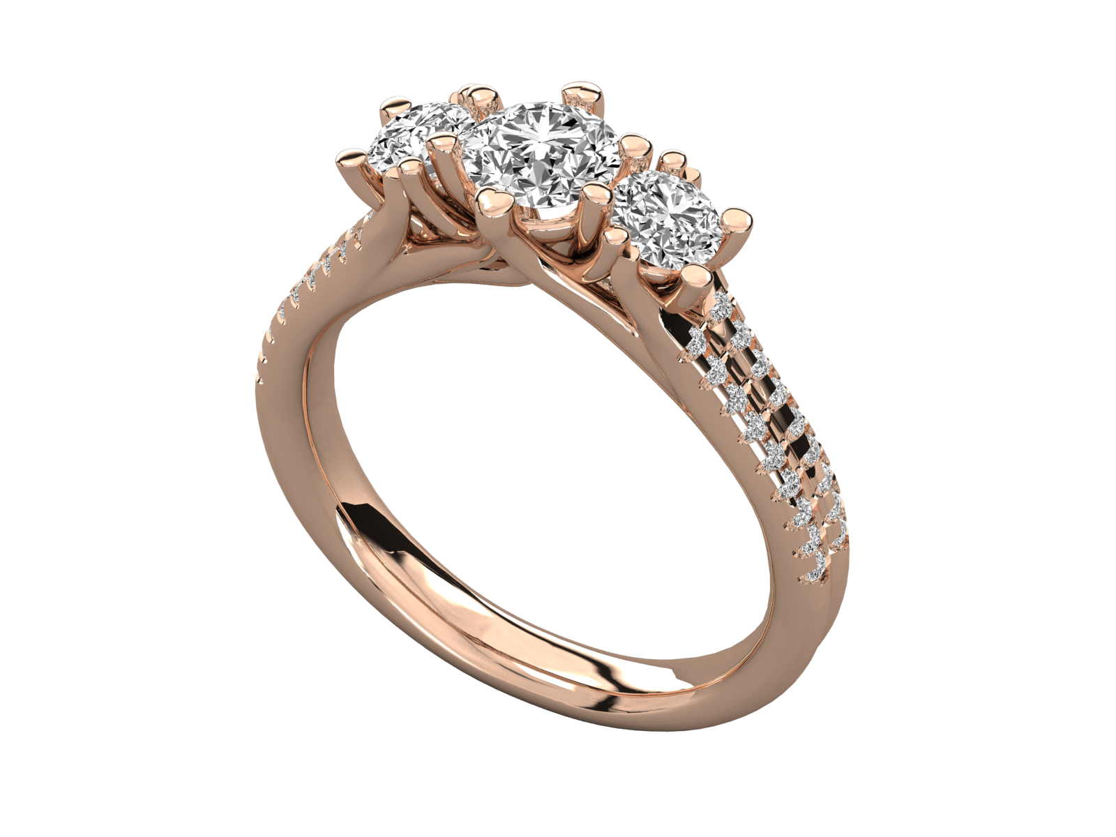 Rose Gold Plated Sterling Silver Ring