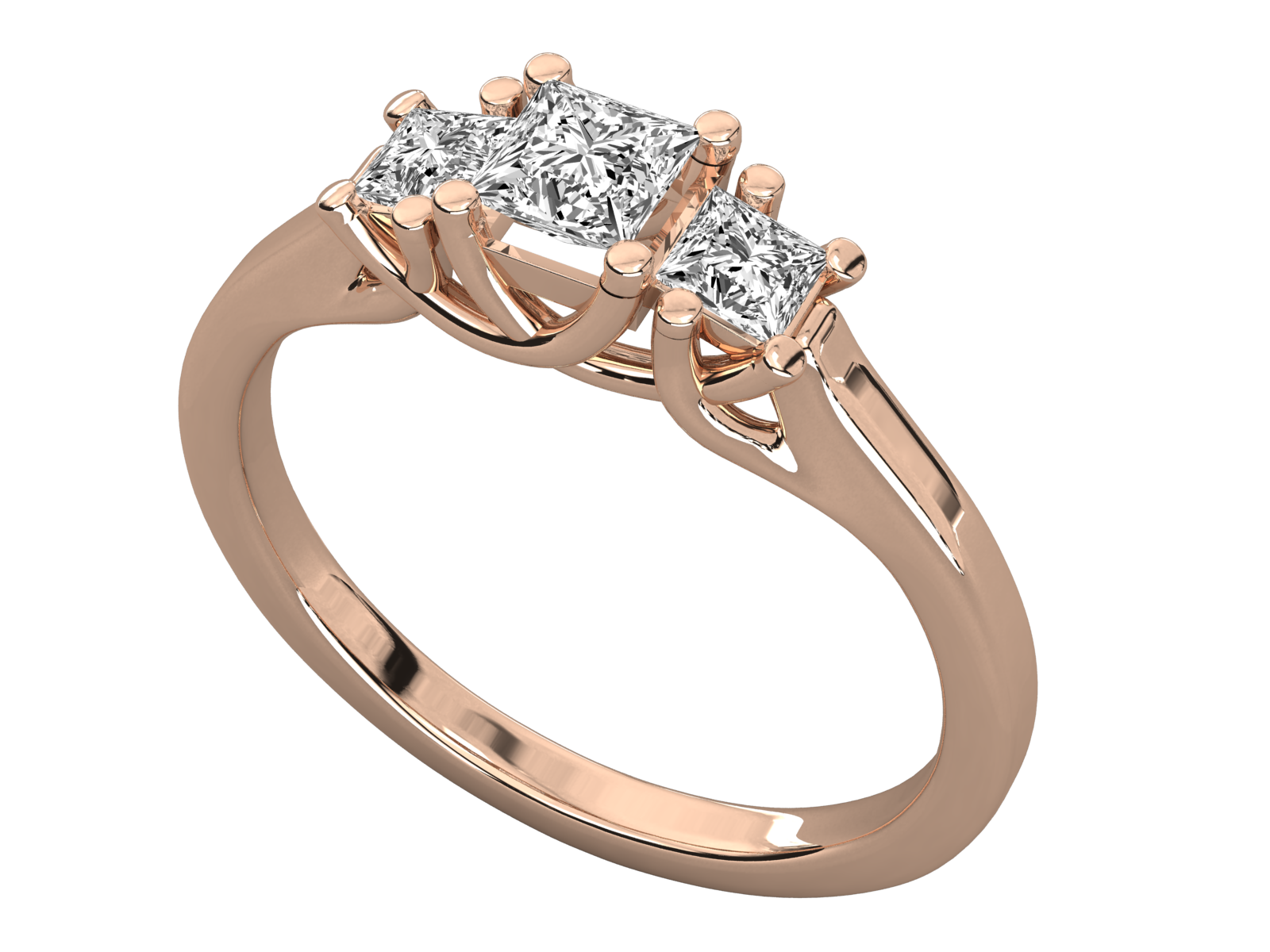 Rose Gold Plated Sterling Silver Ring
