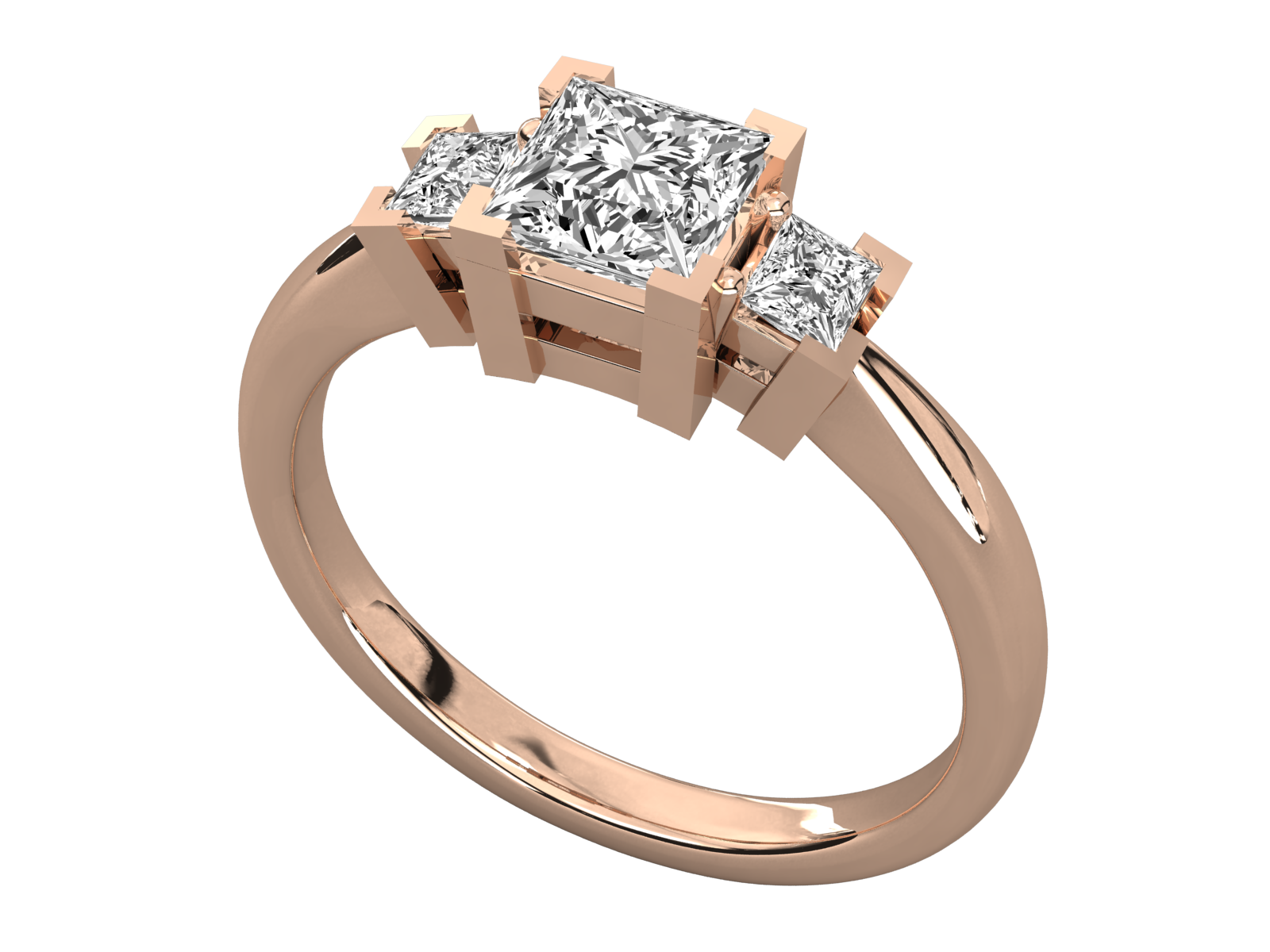 Rose Gold Plated Sterling Silver Ring