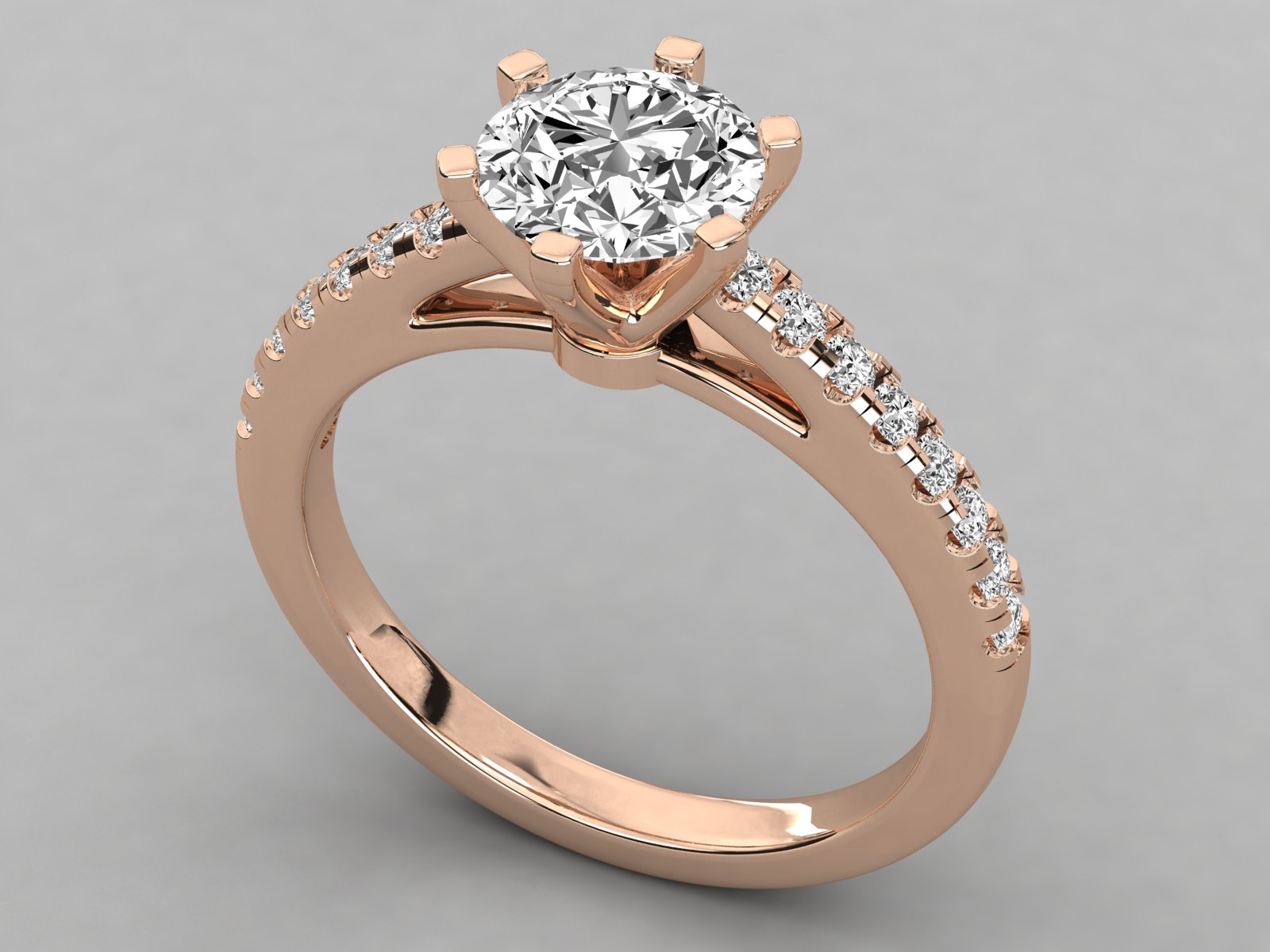 Rose Gold Plated Sterling Silver Ring
