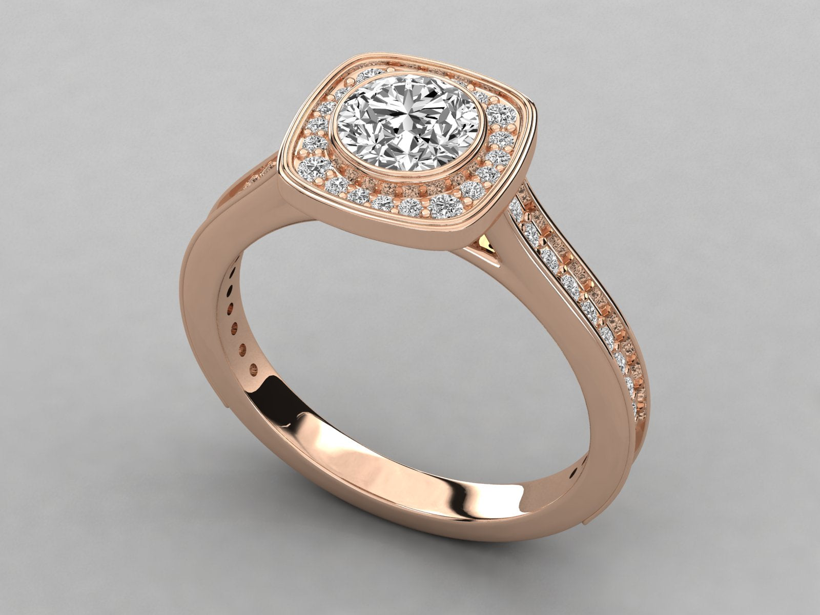 Rose Gold Plated Sterling Silver Ring