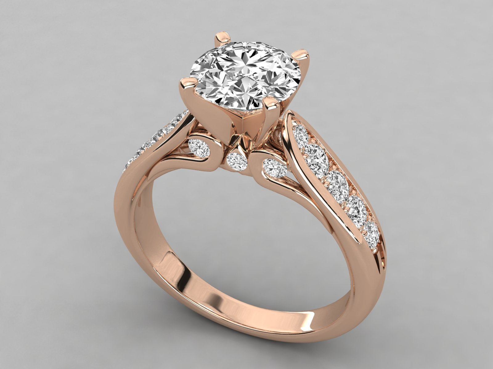 Rose Gold Plated Sterling Silver Ring