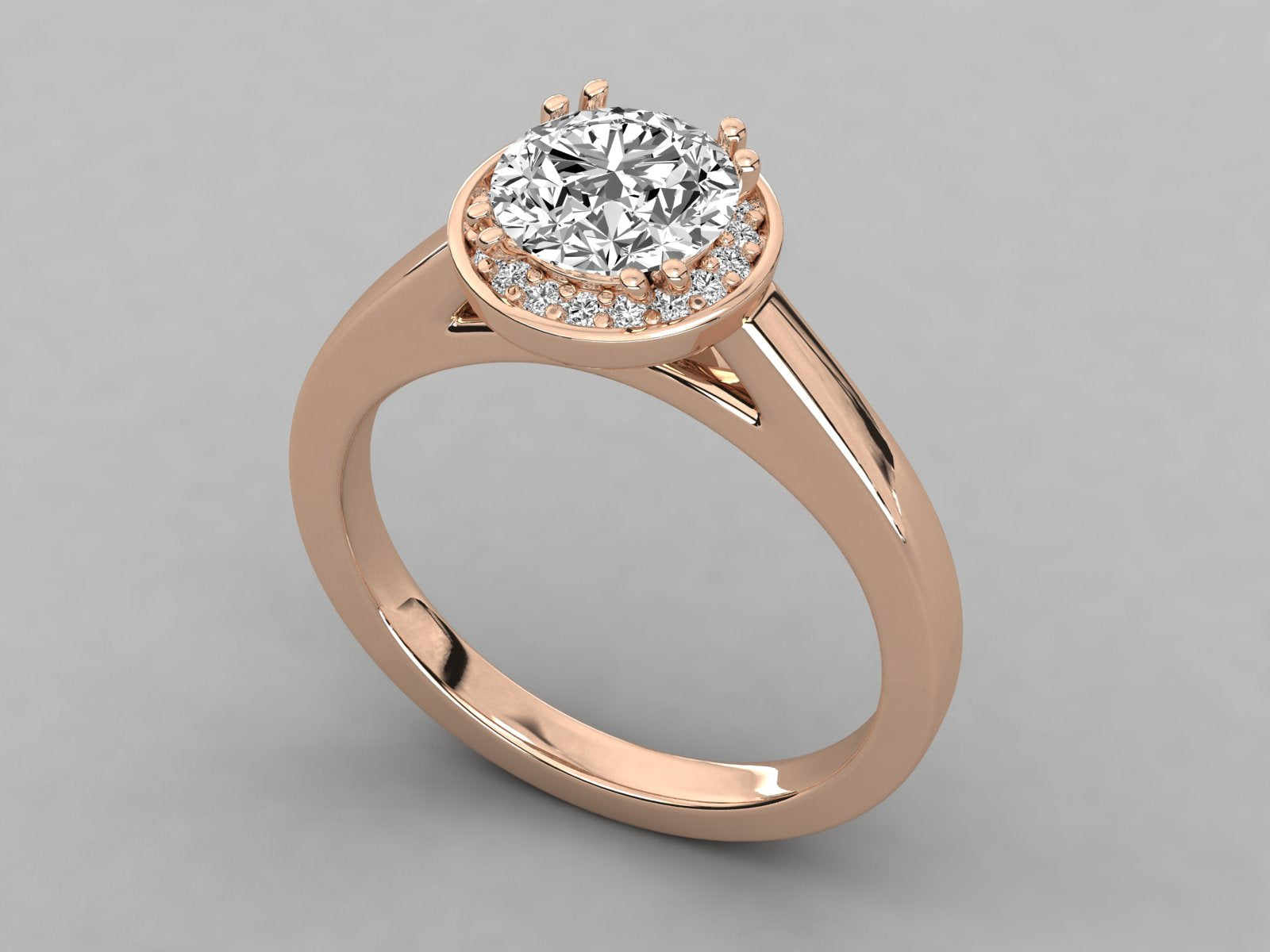 Rose Gold Plated Sterling Silver Ring