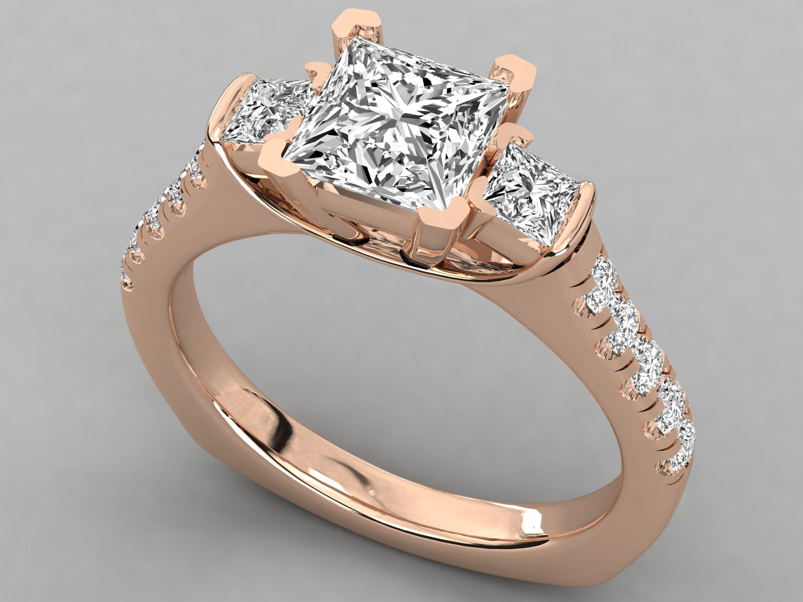 Rose Gold Plated Sterling Silver Ring