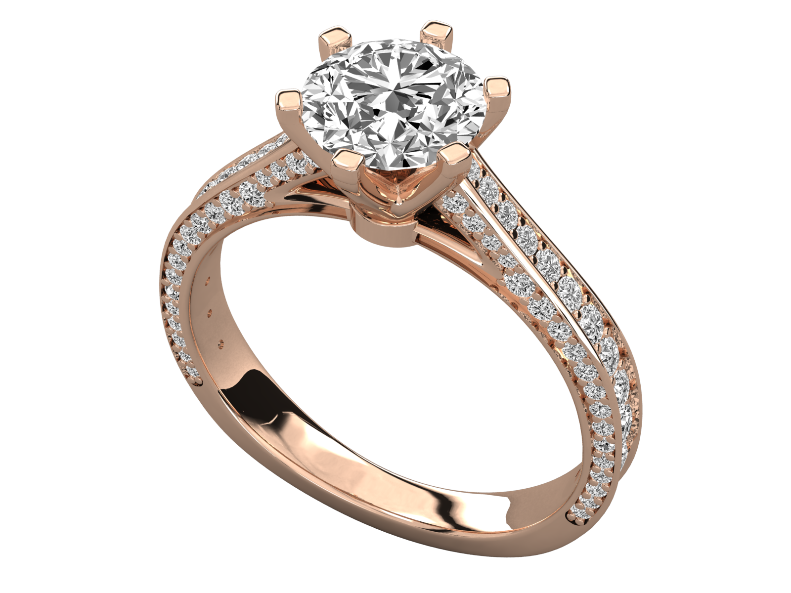 Rose Gold Plated Sterling Silver Ring