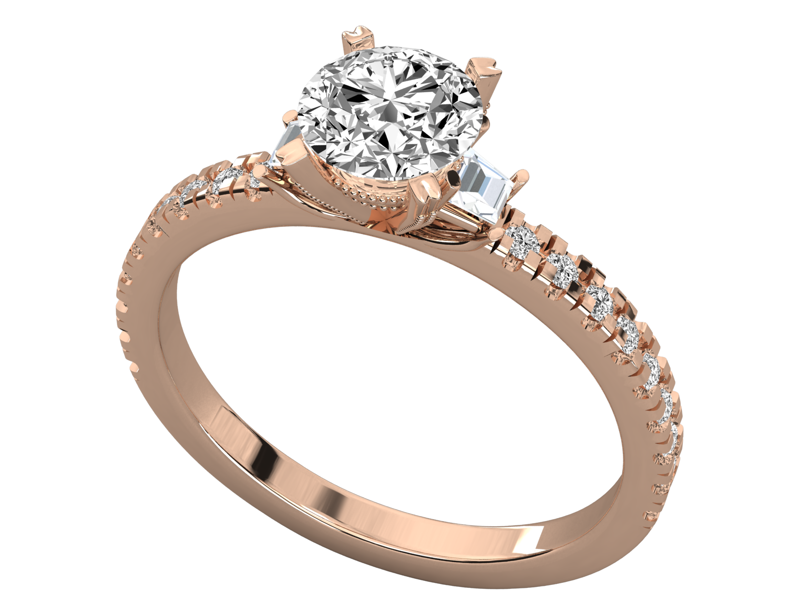 Rose Gold Plated Sterling Silver Ring