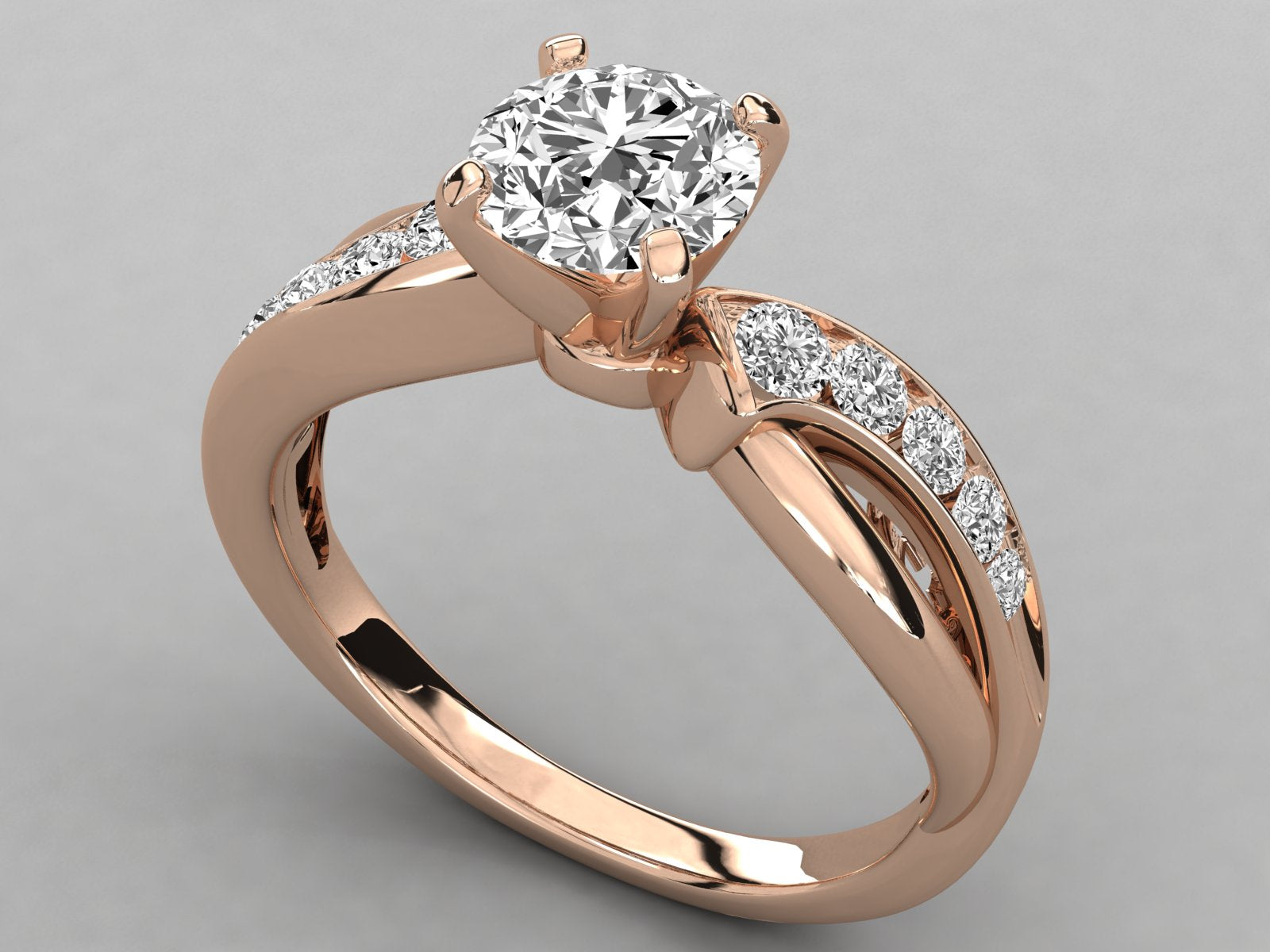 Rose Gold Plated Sterling Silver Ring
