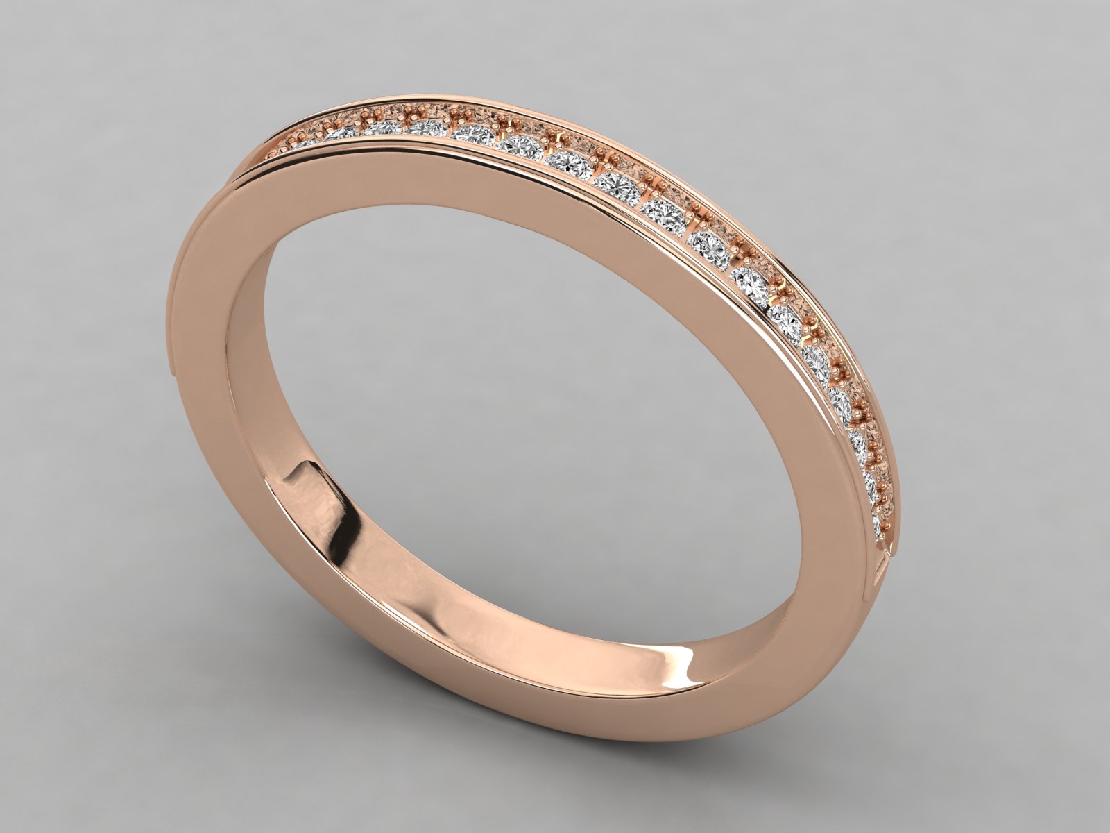 Rose Gold Plated Sterling Silver Ring