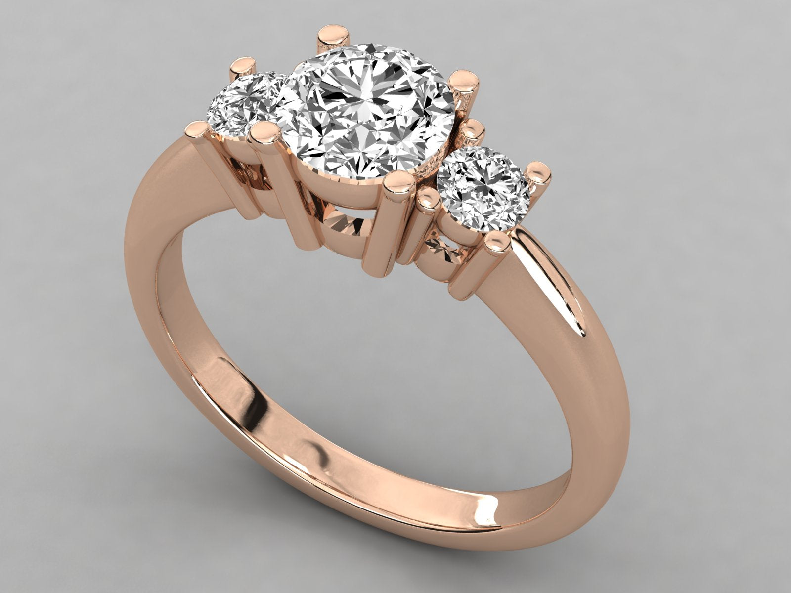 Rose Gold Plated Sterling Silver Ring