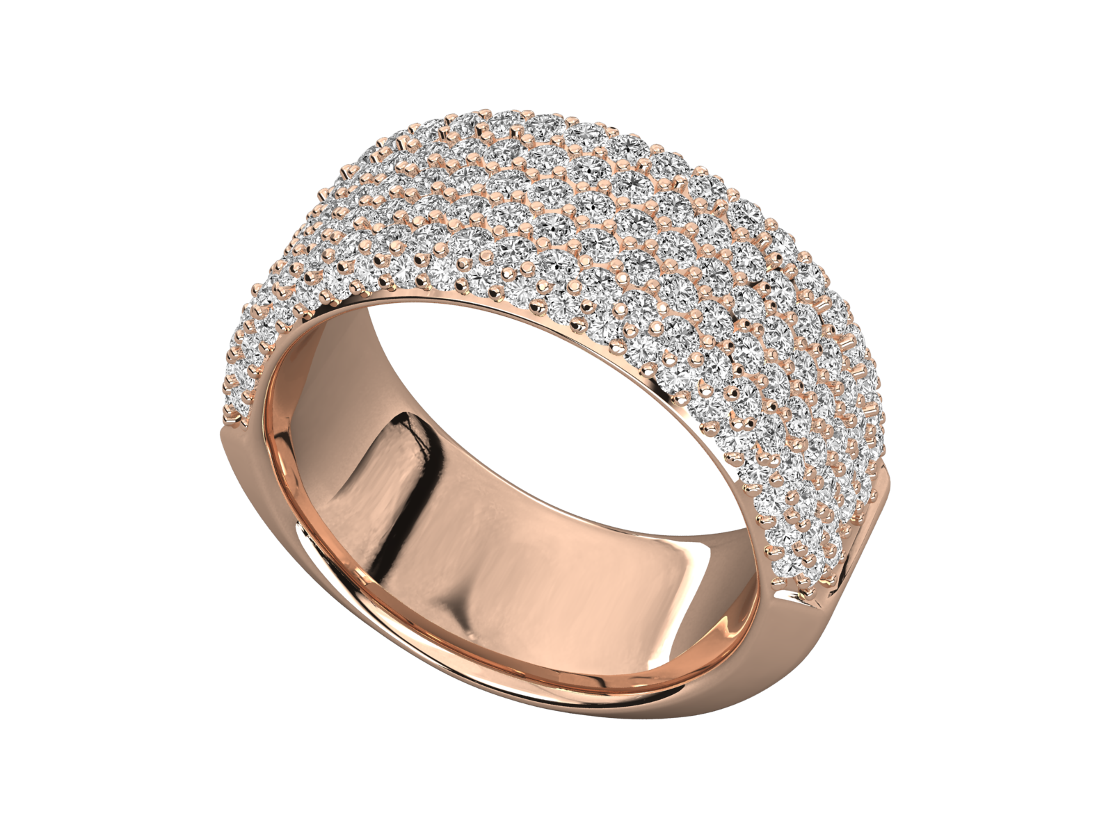 Rose Gold Plated Sterling Silver Ring
