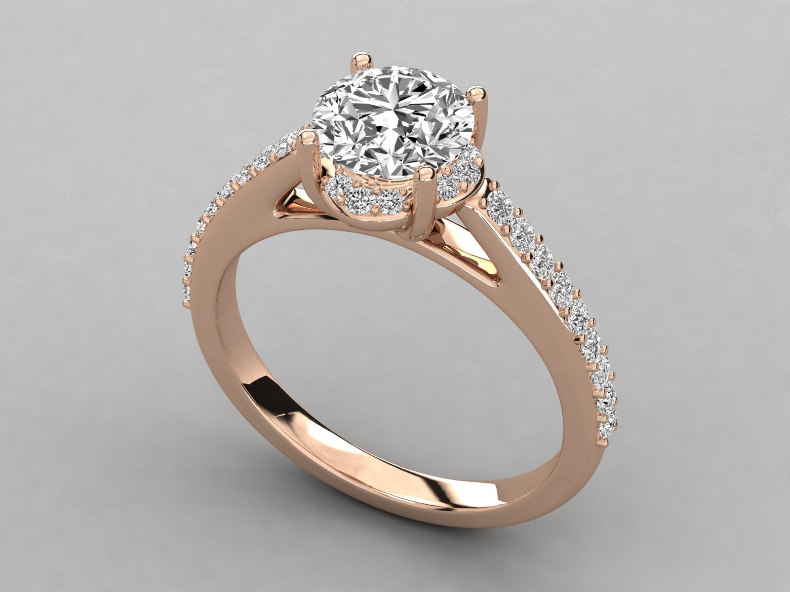 Rose Gold Plated Sterling Silver Ring