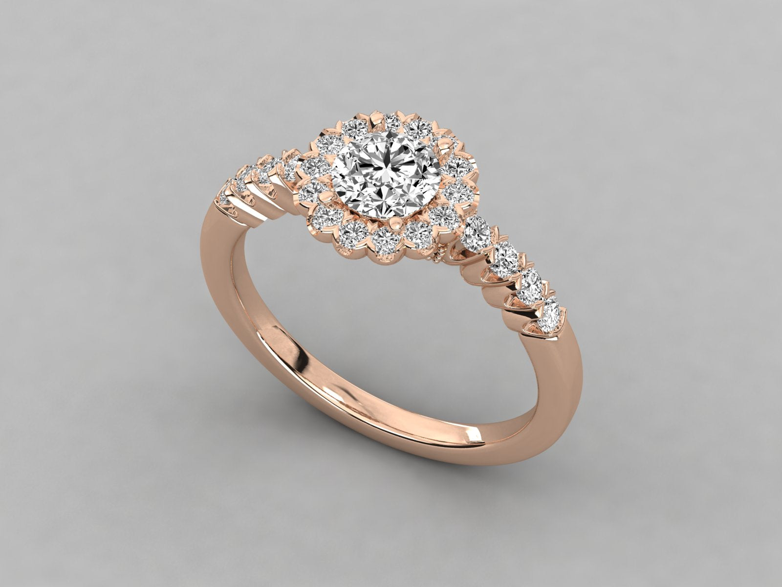 Rose Gold Plated Sterling Silver Ring