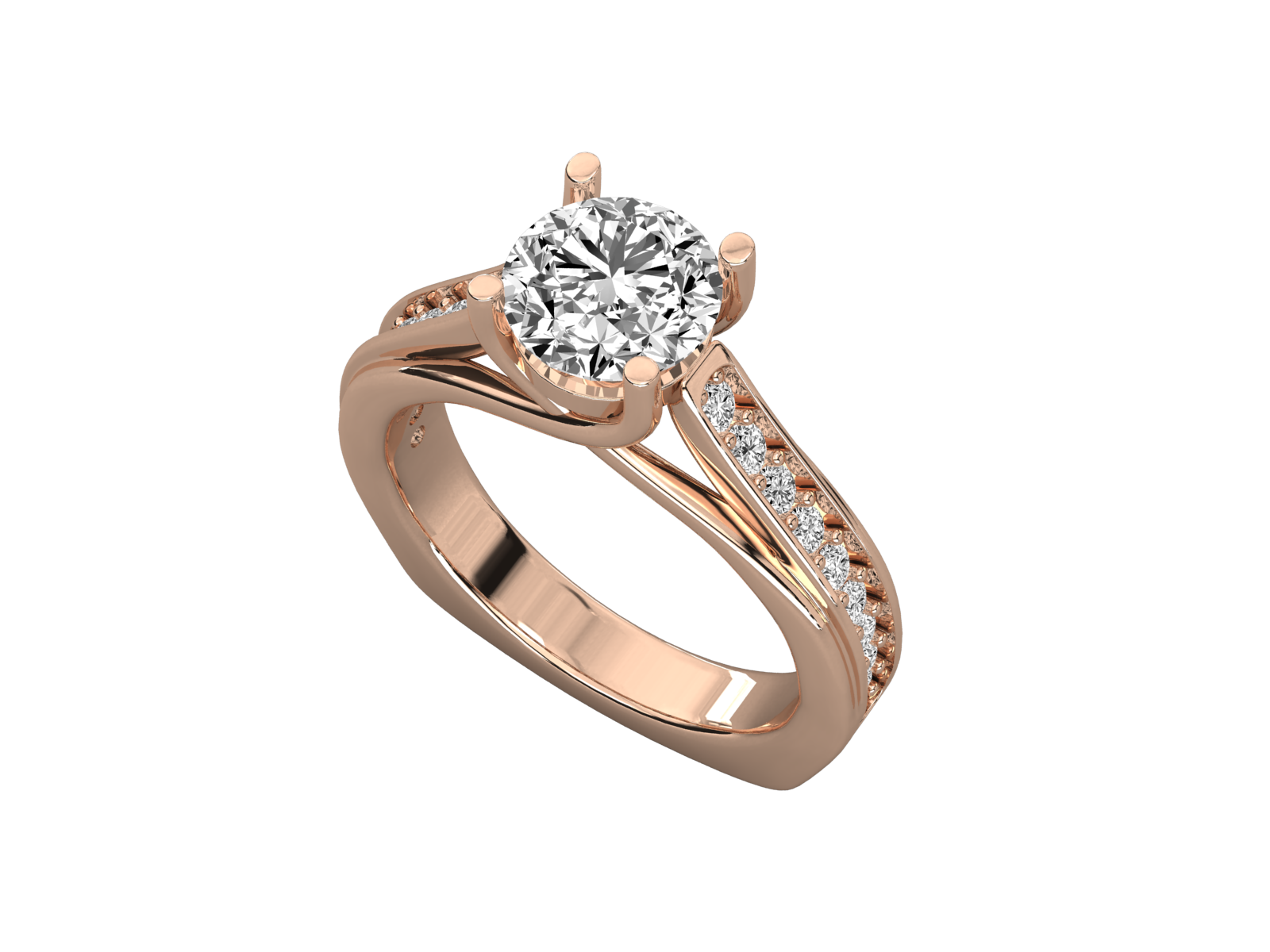 Rose Gold Plated Sterling Silver Ring