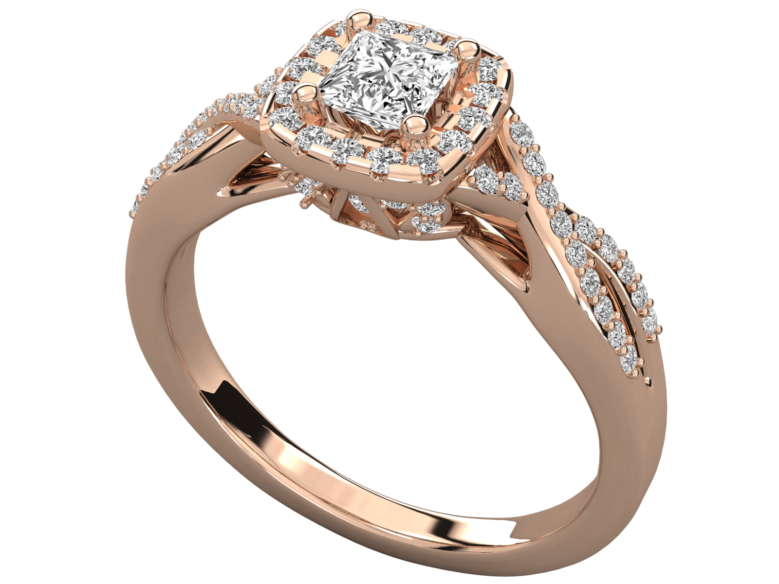 Rose Gold Plated Sterling Silver Ring